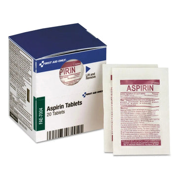First Aid Only SmartCompliance Aspirin Refill, 2/Packet, 10 Packets/Box First Aid Only buy supplements canada