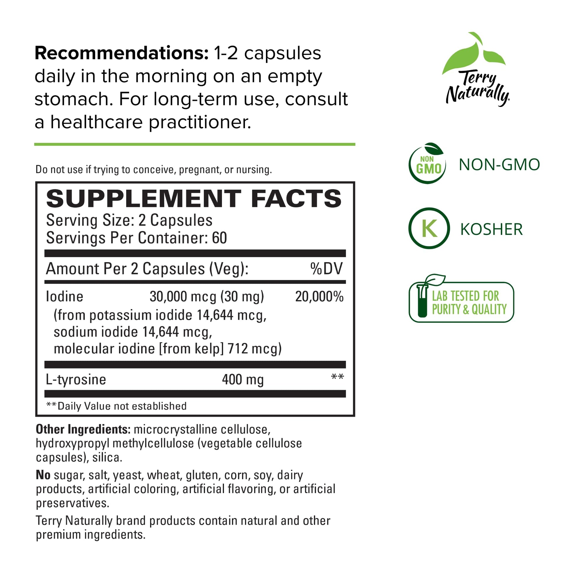 Terry Naturally Thyroid Care - 120 Capsules - Complete Metabolic Function - with Iodine Terry Naturally buy supplements canada