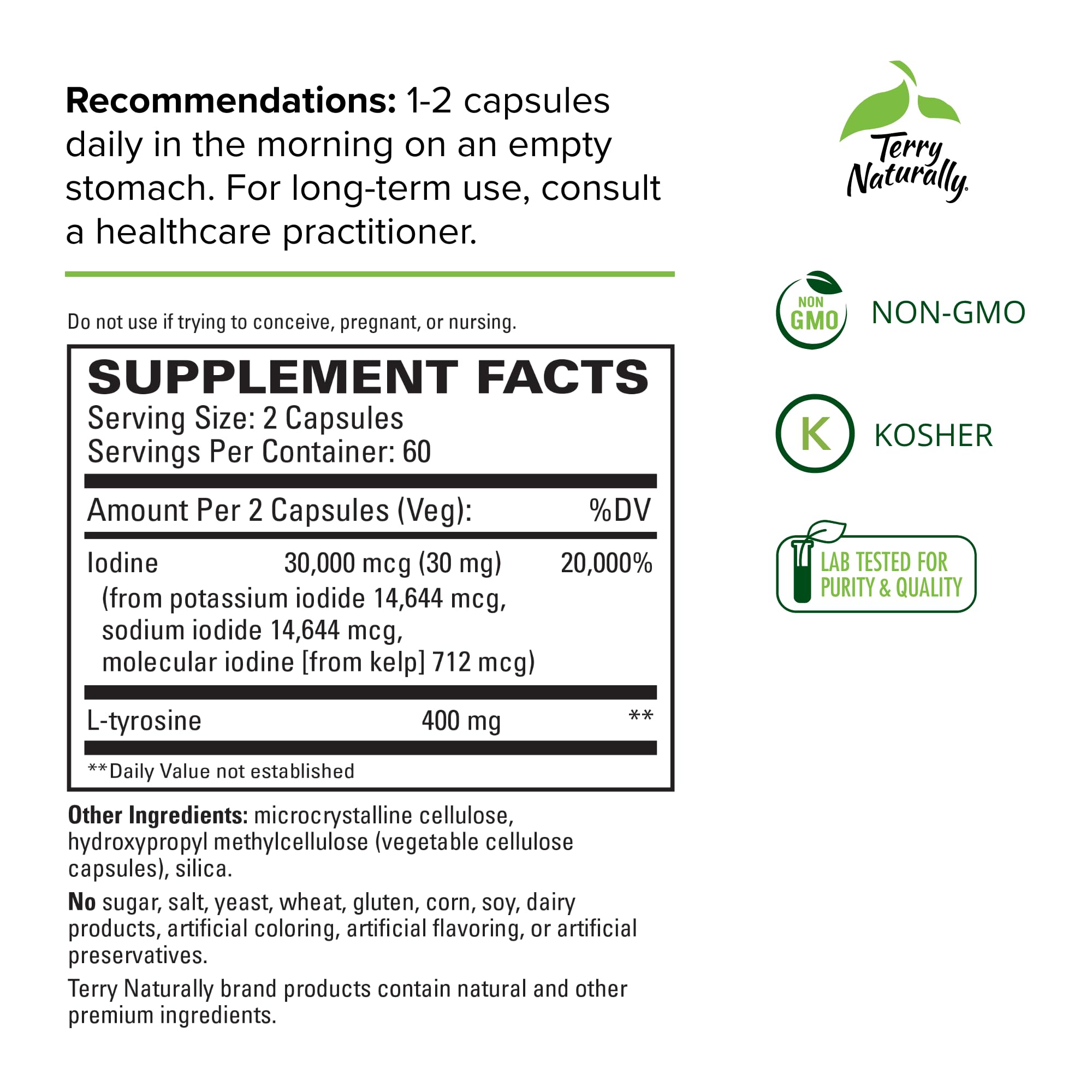 Terry Naturally Thyroid Care - 120 Capsules - Complete Metabolic Function - with Iodine Terry Naturally buy supplements canada