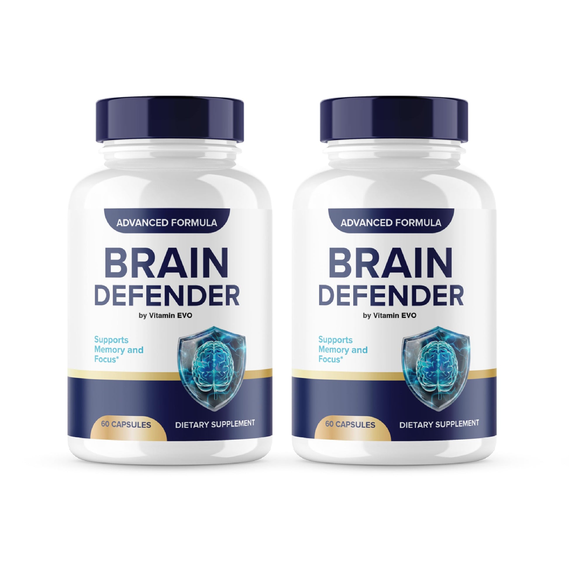 (2 Pack) Brain Defender Capsules, Official Brain Defender Support Supplement Pills, Brain Defender Cognitive Health Memory Advanced Formula, Braindefender Brain Support 2 Month Supply (120 Capsules) Vitamin Evo buy supplements canada