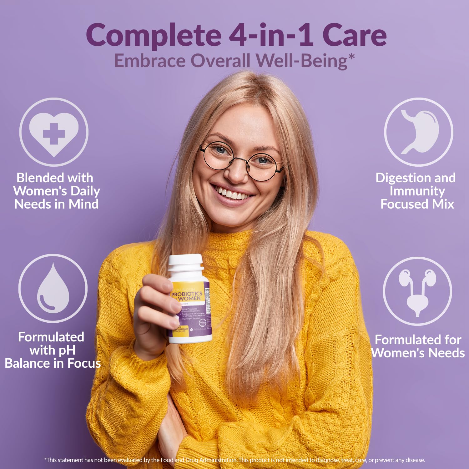 Complete Vaginal Probiotics for Women - w/Added Cranberry, D-mannose to Promote Intimate Rose buy supplements canada