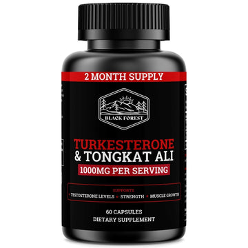 Black Forest Turkesterone Tongkat Ali Supplement 1000mg per Serving (Max Purity 95%) Turkesterone Supplement for Men (Tongkat Ali for Men Longjack 200:1) Similar to Tongkat Ali Fadogia Agrestis Black Forest buy supplements canada