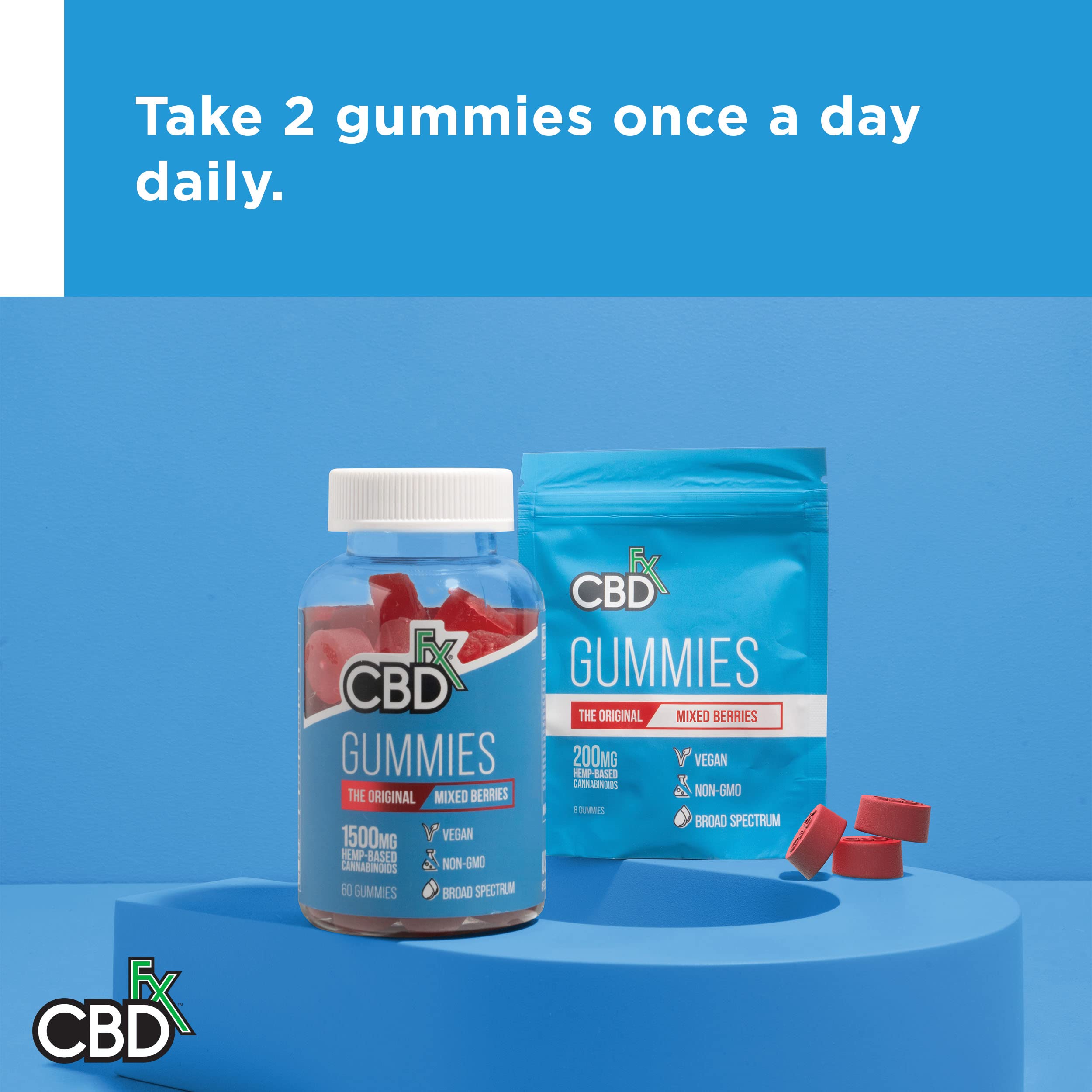 CBDfx 1500mg CBD High Strength Vegan Mixed Berry Gummies 25mg CBD per Gummy CBDFX buy supplements canada