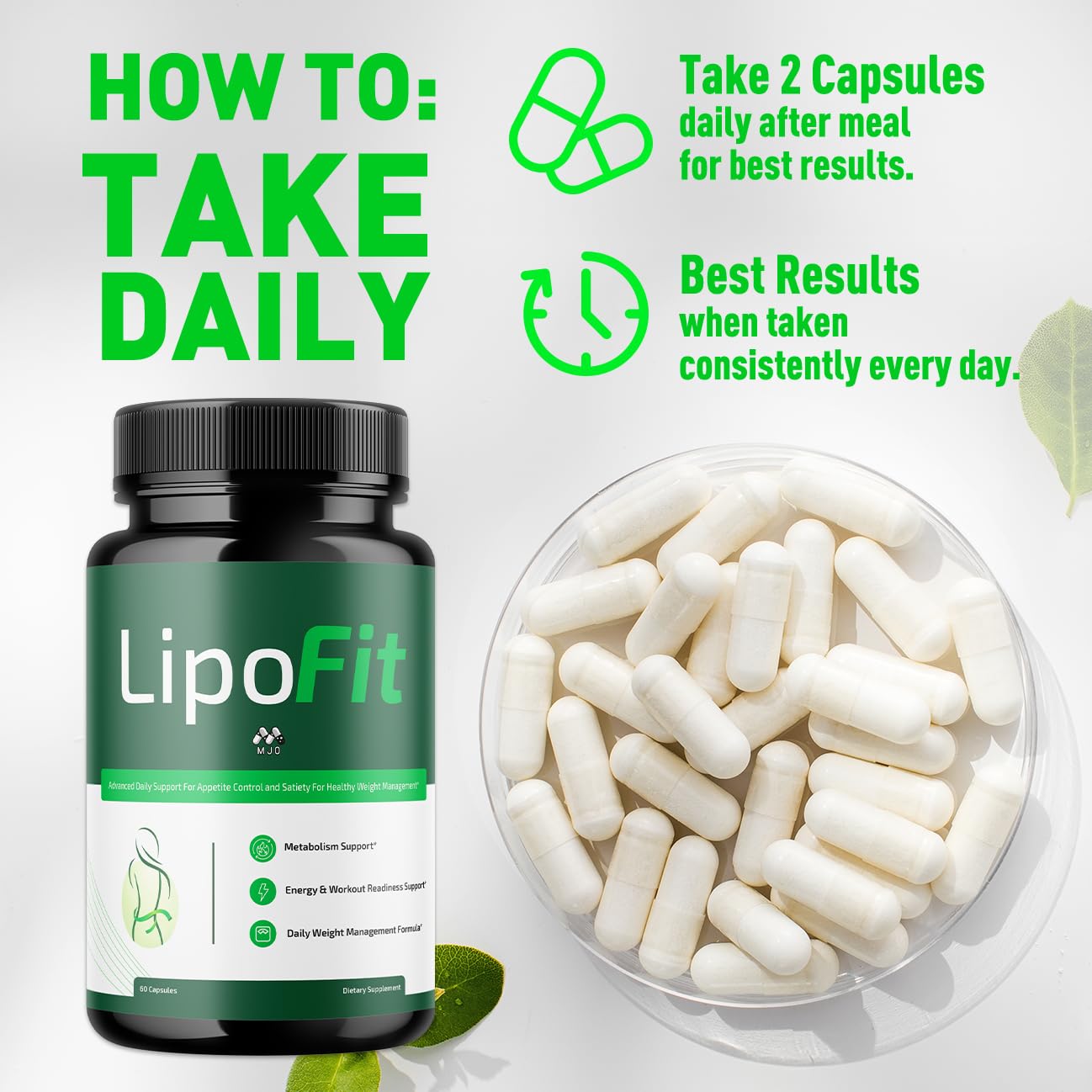 (5 Pack) Lipo Fit Capsules, Official Lipo Fit Pills with All Natural Ingredients, Advanced Overall Health & Wellness Vitamin Supplement Formula for Maximum Strength Multivitamin Support (300 Capsules) MJO buy supplements canada