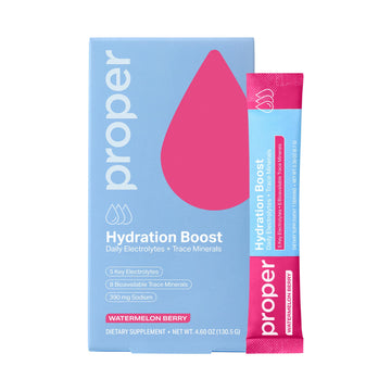 Proper Hydration Sticks – Electrolyte Powder Drink Mix Packets with Trace Minerals for Rapid Hydration – Naturally Flavored – No Artificial Sweeteners Proper buy supplements canada