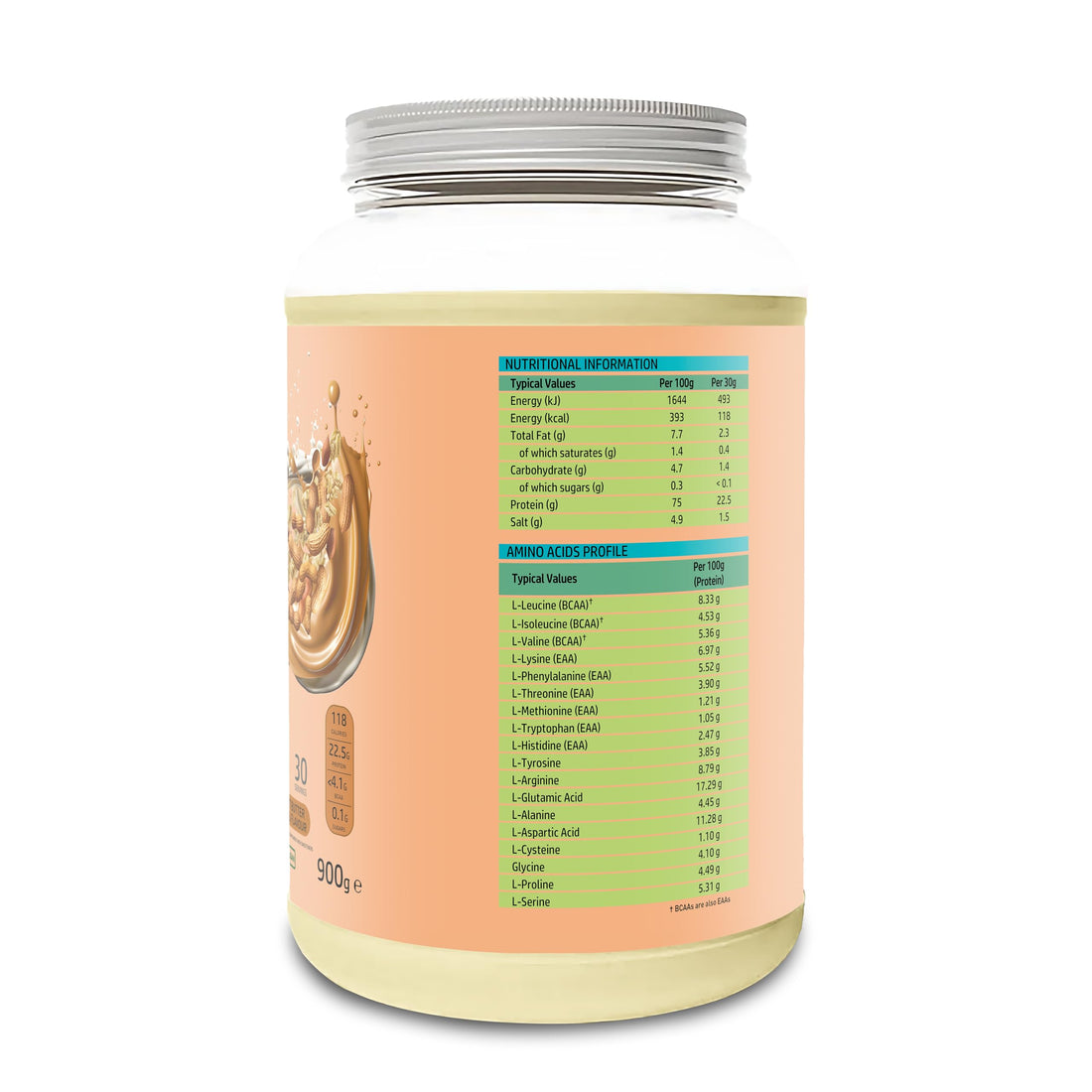 NutriVolv Vegan Plant Based Protein Powder | Peanut Butter Cereal Flavour 900g | Pea & Rice Protein Blend NutriVolv buy supplements canada