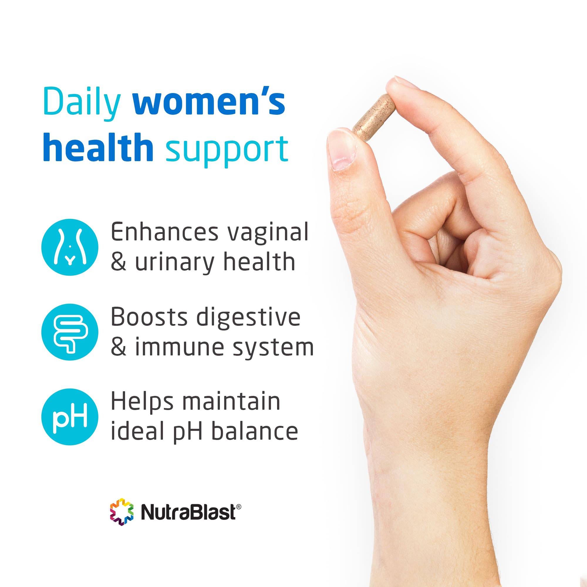 NutraBlast Vaginal Probiotics for Women Digestive, pH Balance, UT & Vaginal Health - 50 Billion CFU NutraBlast buy supplements canada