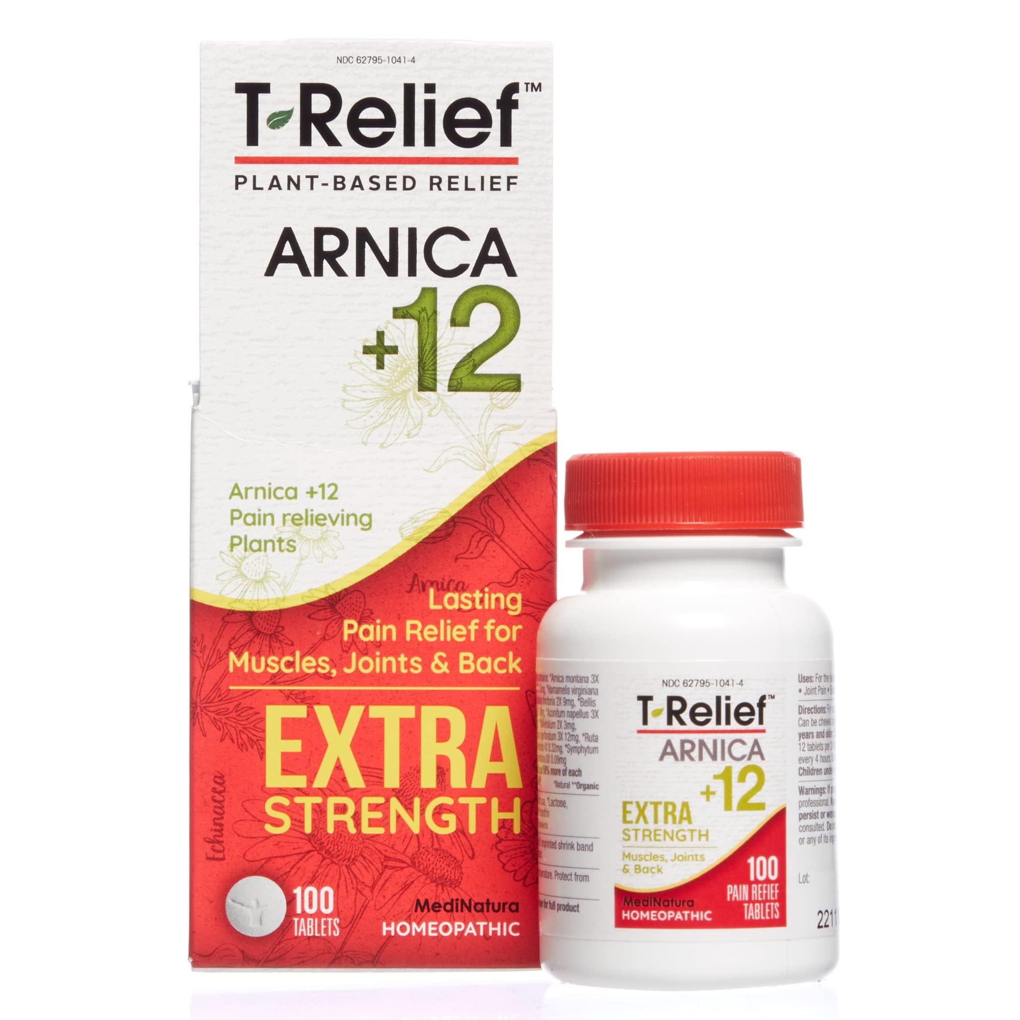 MediNatura T-Relief Extra Strength Pain Relief Arnica +12 Plant-Based Pain Relievers 100ct Tablets T-Relief Extra Strength Pain Relief 3oz Cream Bundle MediNatura buy supplements canada