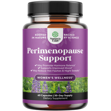 Complete Perimenopause Supplement for Women - Multibenefit Menopause Ease for Women with Maca Root Vitex Berry & Black Cohosh for Hot Flashes Night Sweats Hormone Balance and Mood Support - 60 Count Natures Craft buy supplements canada
