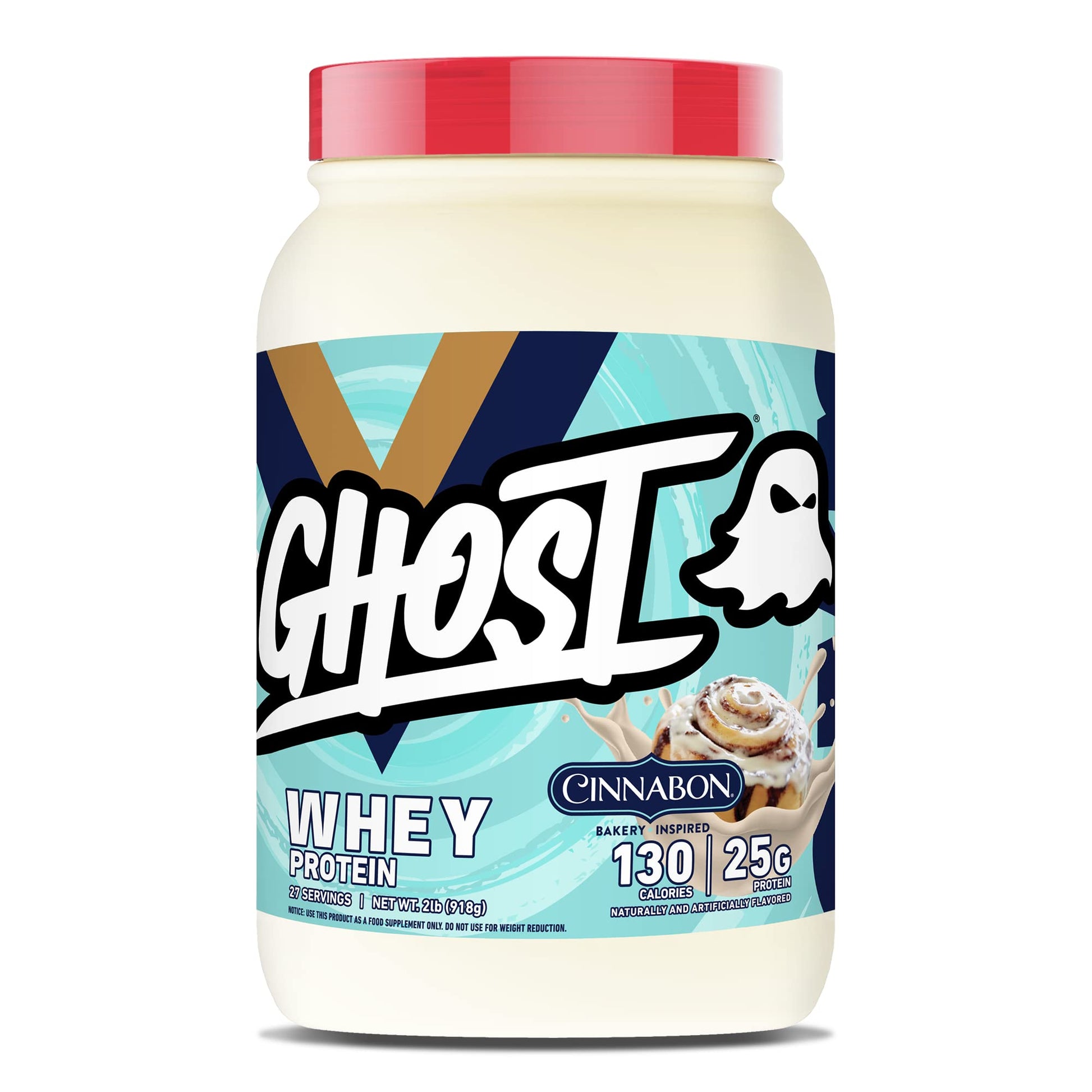 GHOST Whey Protein Powder, Cinnabon - 2LB Tub, 25G of Protein - Cinnamon Roll Flavore GHOST buy supplements canada