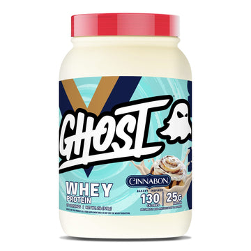 GHOST Whey Protein Powder, Cinnabon - 2LB Tub, 25G of Protein - Cinnamon Roll Flavore GHOST buy supplements canada