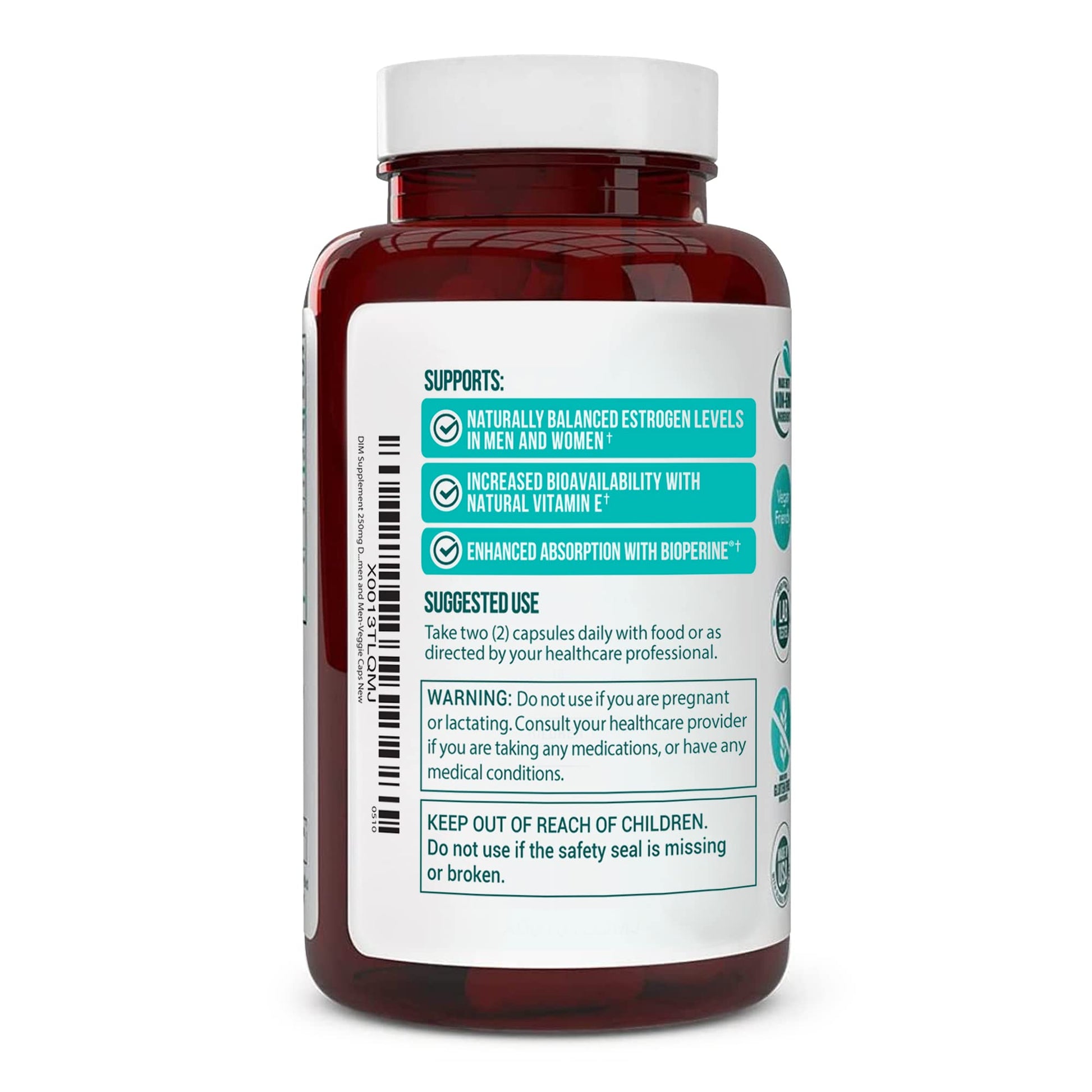 DIM Supplement 250mg (Diindolylmethane)-Plus Dong Quai, Natural Vitamin E & BioPerine - Supports Menopause Relief & Hormonal Acne -Hormone Balance Support for Women and Men-Veggie Caps Truevantage Nutrition buy supplements canada