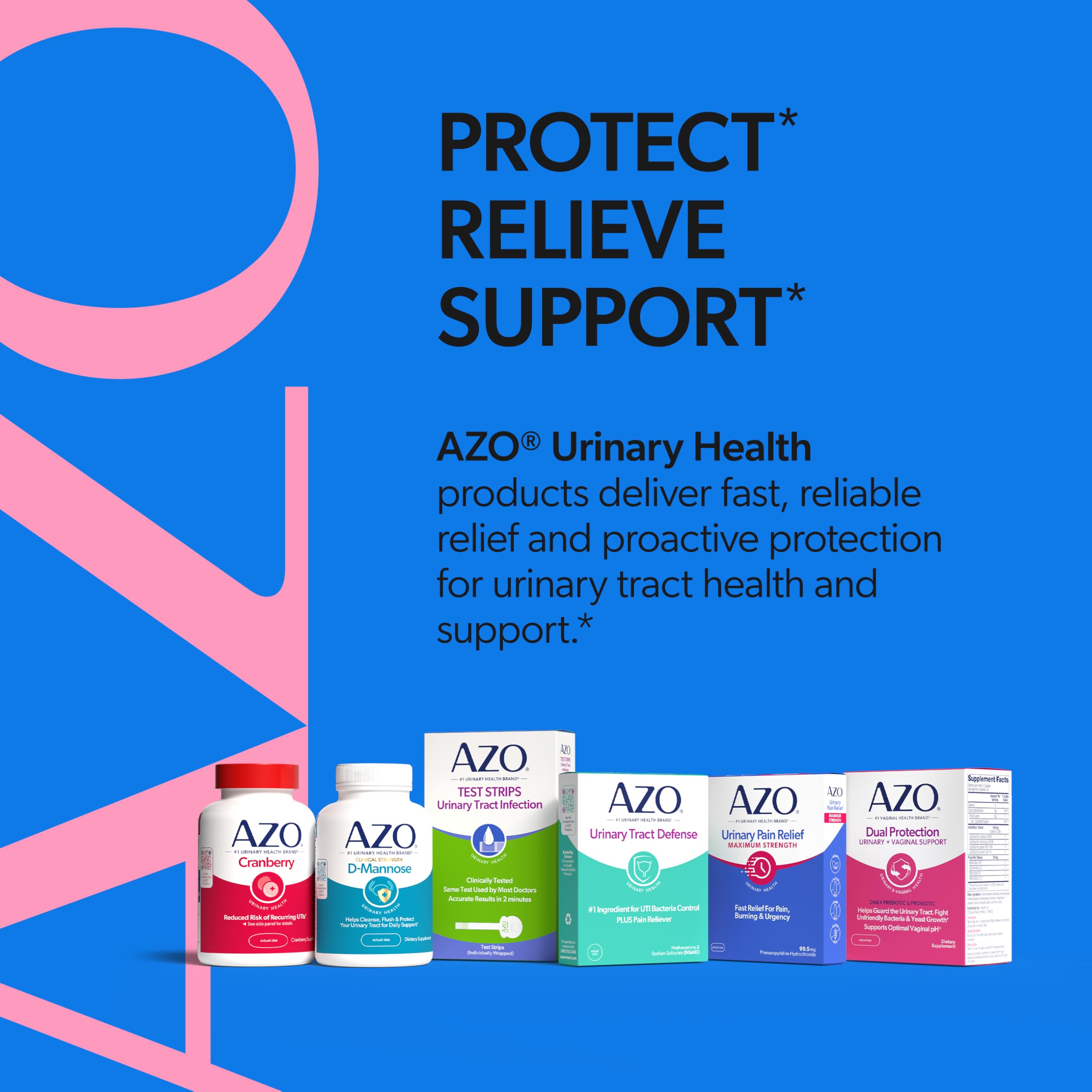 AZO Urinary Pain Relief Maximum Strength | Fast Relief of UTI Pain, Burning & Urgency | Targets Source of Pain | #1 Most Trusted Brand | 48 Tablets AZO buy supplements canada
