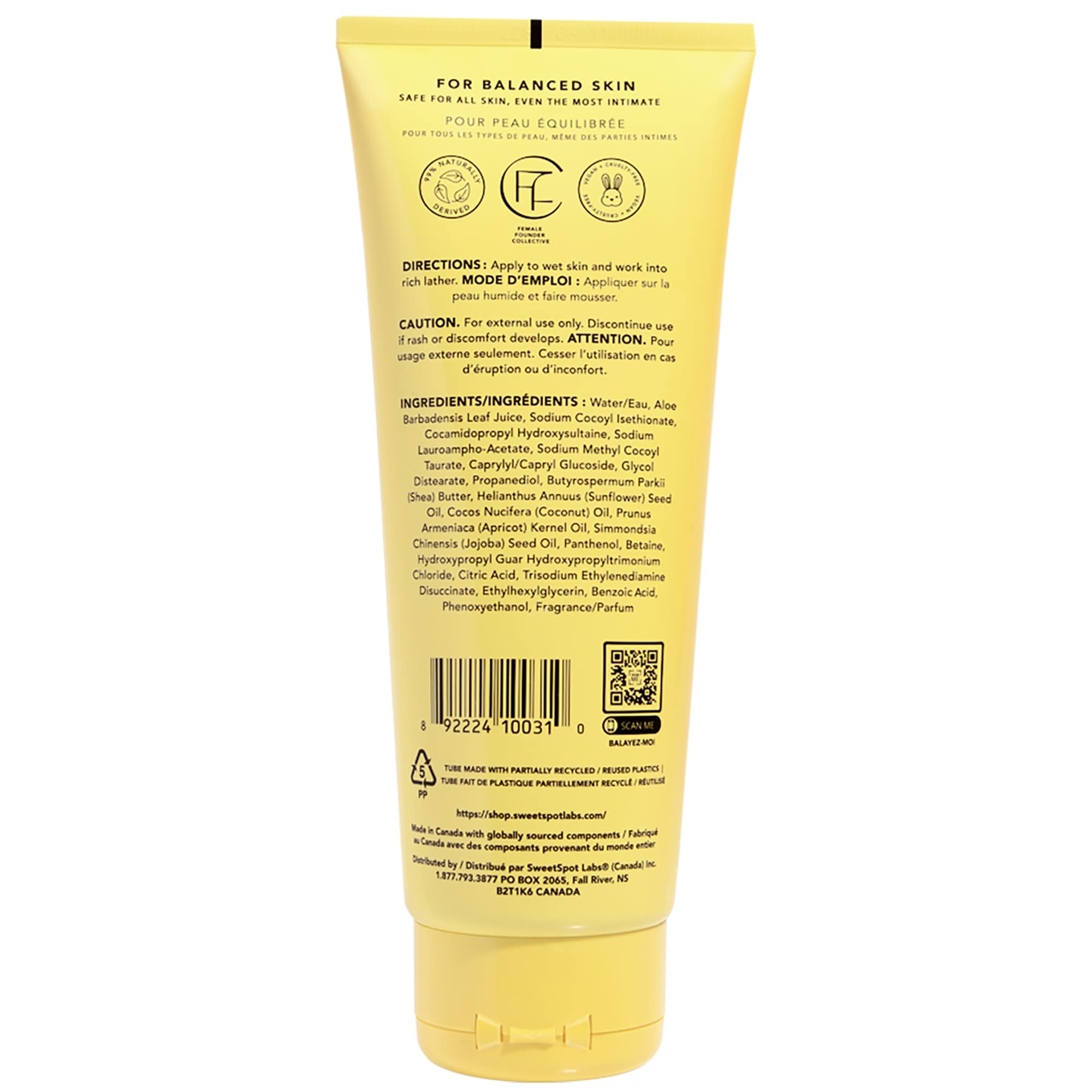 SweetSpot Labs Feminine Wash, Gentle Vanilla Blossom Scent, with Shea Butter and Aloe Vera, Sulfate Free SweetSpot Labs buy supplements canada