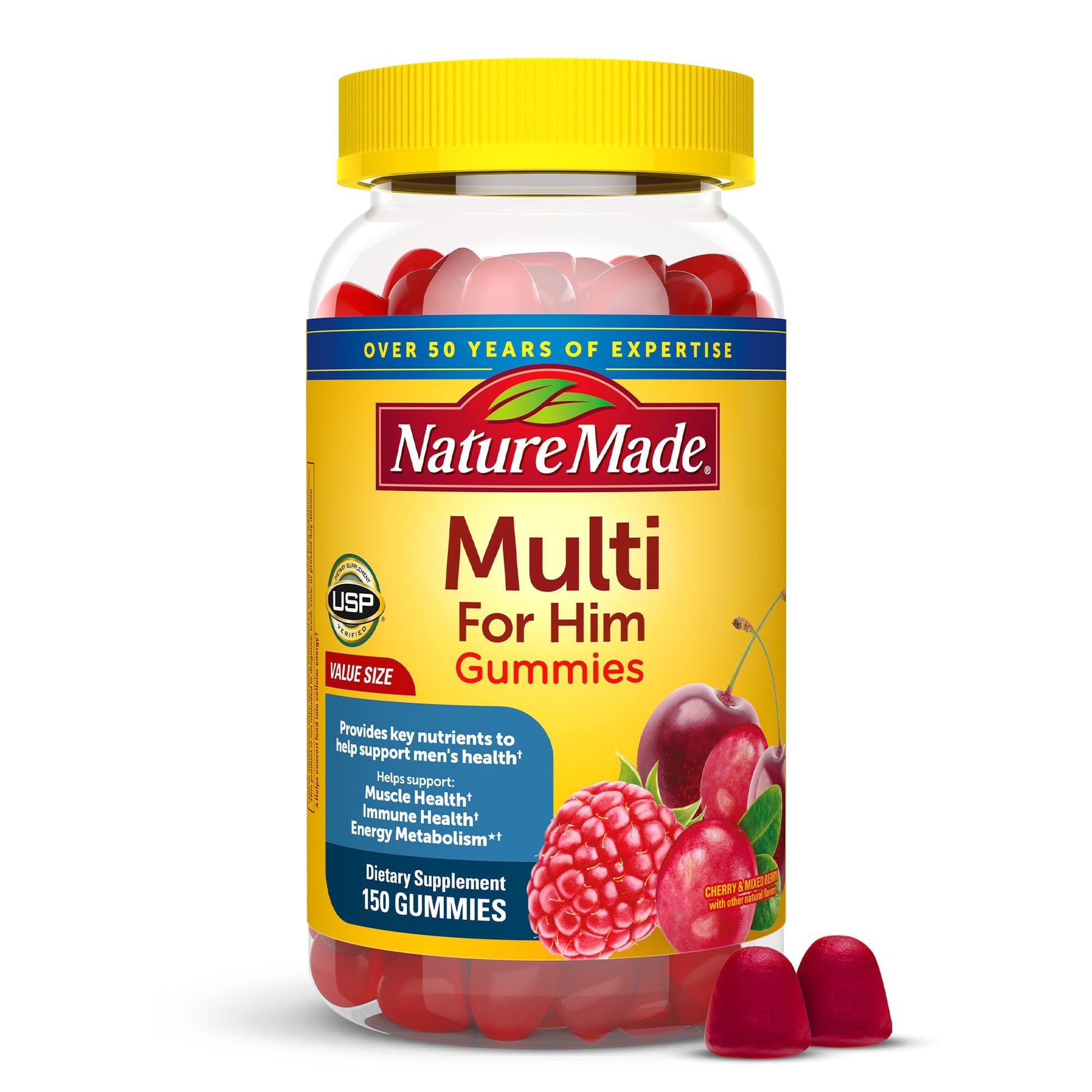 Nature Made Multi for Him, Mens Multivitamins Gummies, Energy Metabolism Support, Multivitamin for Men Nature Made buy supplements canada