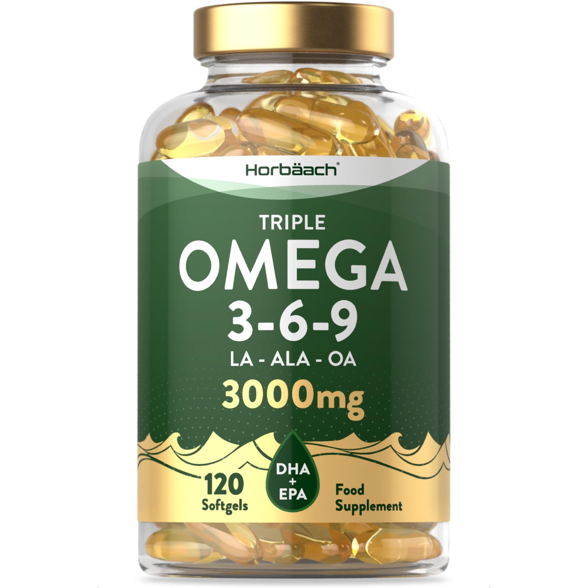 Omega 3 6 9 Capsules High Strength | 3000mg | 120 Softgels | Triple Omega 369 Horbäach buy supplements canada