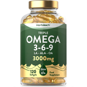 Omega 3 6 9 Capsules High Strength | 3000mg | 120 Softgels | Triple Omega 369 Horbäach buy supplements canada