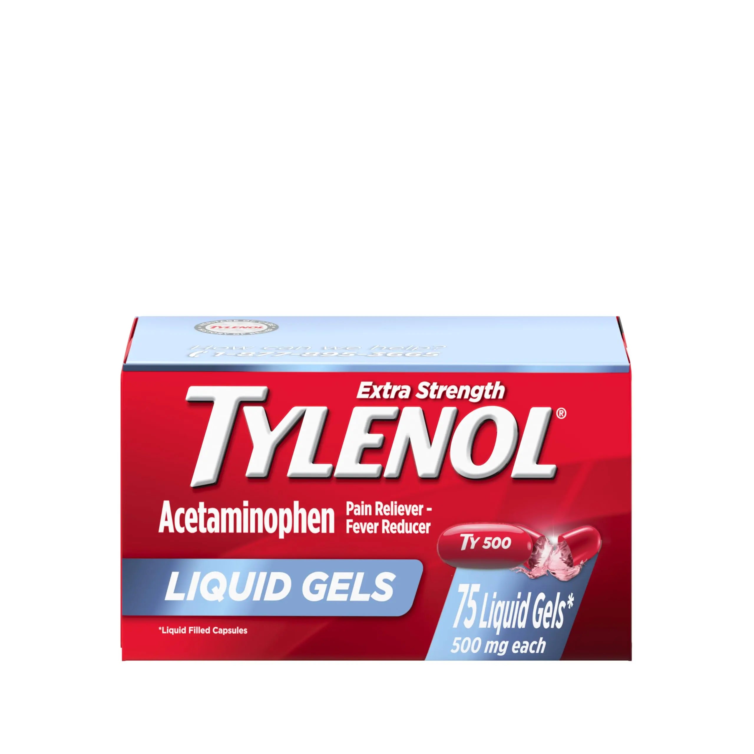 Tylenol Extra Strength Liquid Gels, Fast, Strong Pain Relief, Fever Reducer for Adults with 500 mg Acetaminophen, Fast-Acting Liquid Gel Capsules for Headaches & Minor Pain Relief, 75 Count Tylenol buy supplements canada