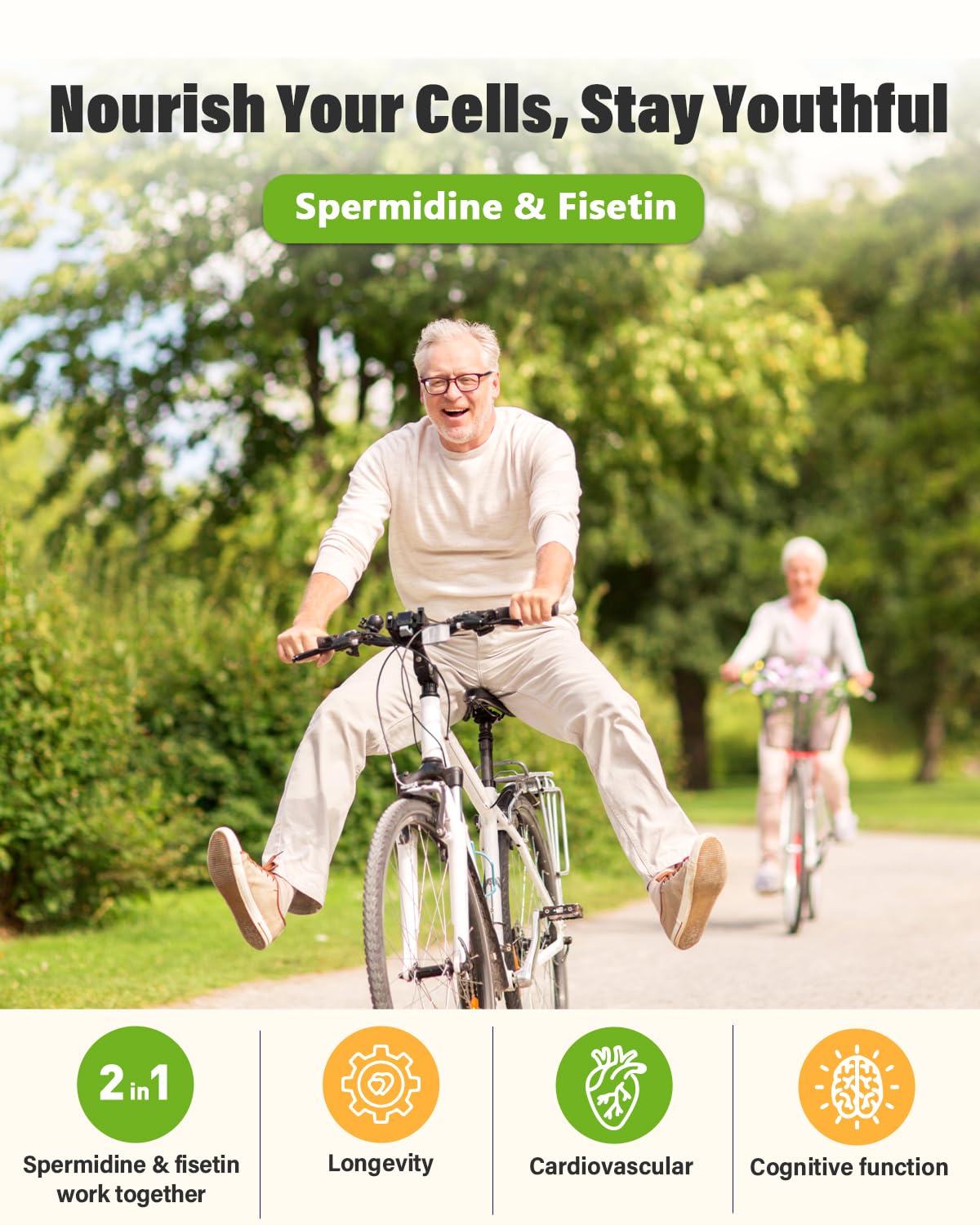 Spermidine & Fisetin Supplement - 20mg of 99% Spermidine Per Serving, 3HCL & 300mg Fisetin for Women Men Cell Renewal, Aging Defense & Longevity, Gluten Free, Non-GMO, Made in USA | 30 Veggie Caps Anven Health buy supplements canada