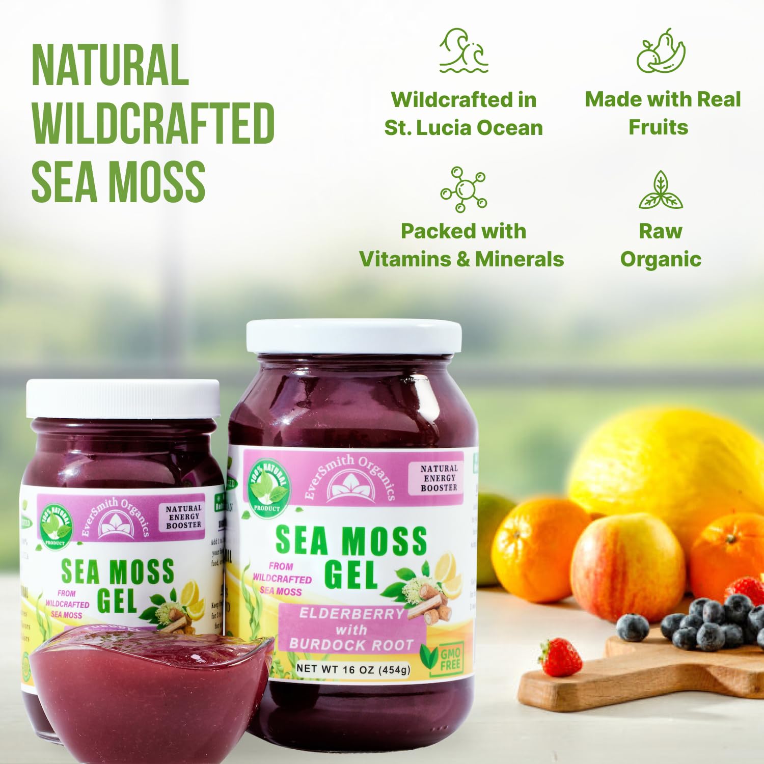 EverSmith Organics - Wildcrafted Irish Sea Moss Gel | Made in USA | Rich in Vitamins EverSmith Organics buy supplements canada
