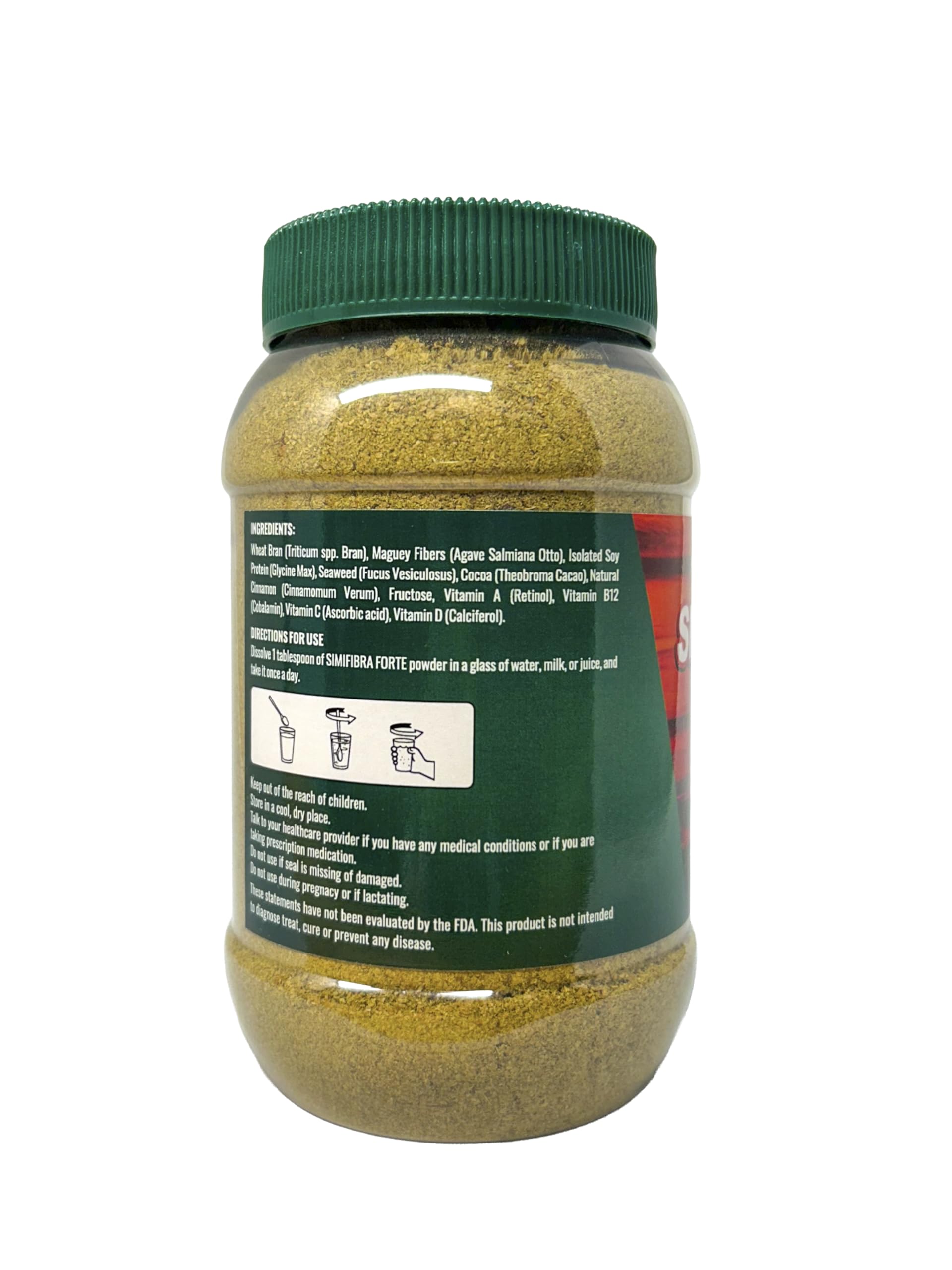 Simifibra Forte MX Dietary Fiber Supplement Powder 300g - Supports Digestive Health and Weight Management | Suplemento de Fibra Dietética en Polvo, 300g SIMIFIBRA FORTE buy supplements canada