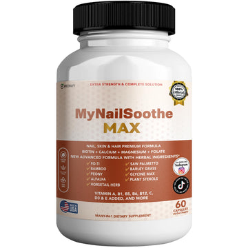 GREENVIFY MyNailSoothe MAX Hair, Skin & Nail Supplement, 60 Capsules, with Biotin 5000mcg, Vitamins, Minerals & Herbal Blend (1) GREENVIFY buy supplements canada