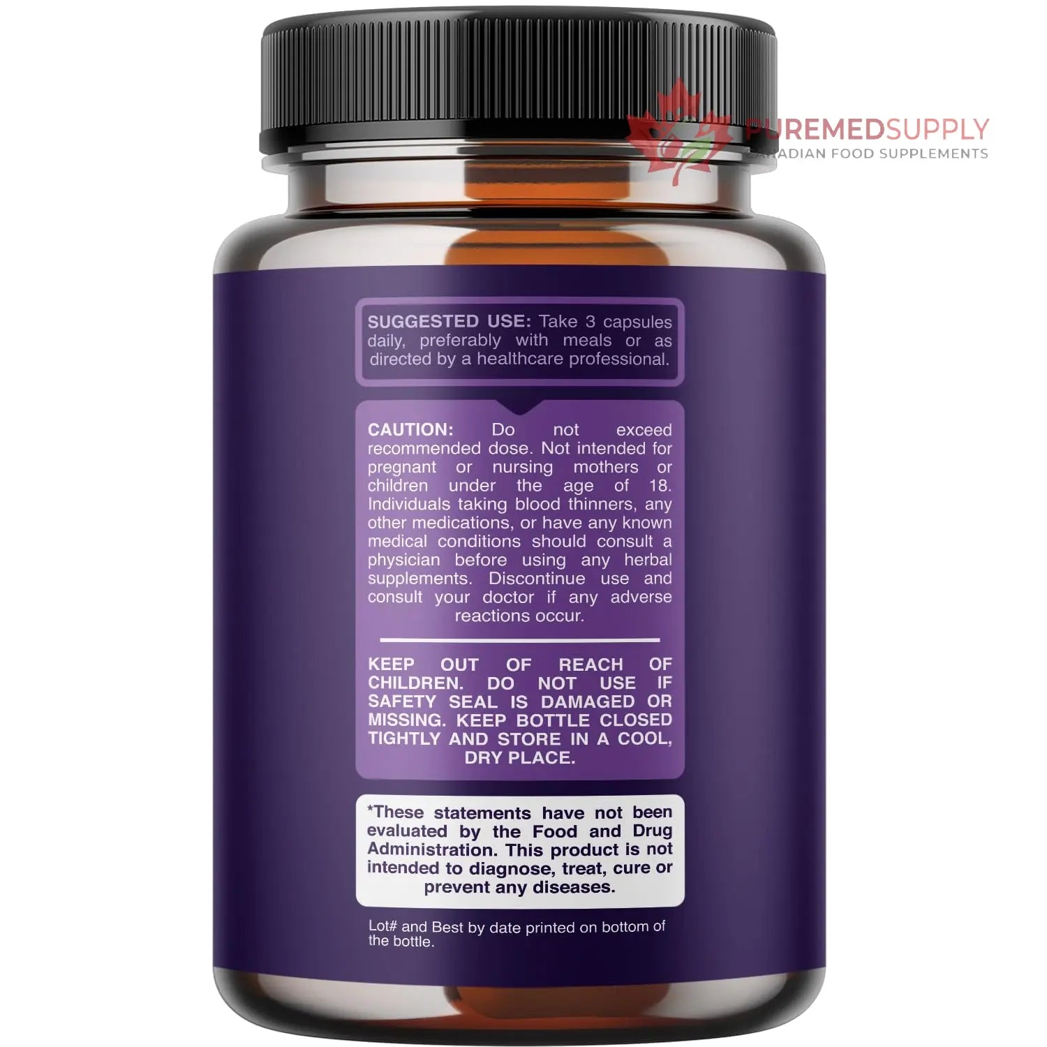 Highly Potent Magnesium Complex Capsules - Triple Magnesium Blend with Taurate Glycinate and Malate - 400mg Supplement Supports Relaxation & Overall Wellness Non-GMO Vegan - 90 Count Phytoral buy supplements canada