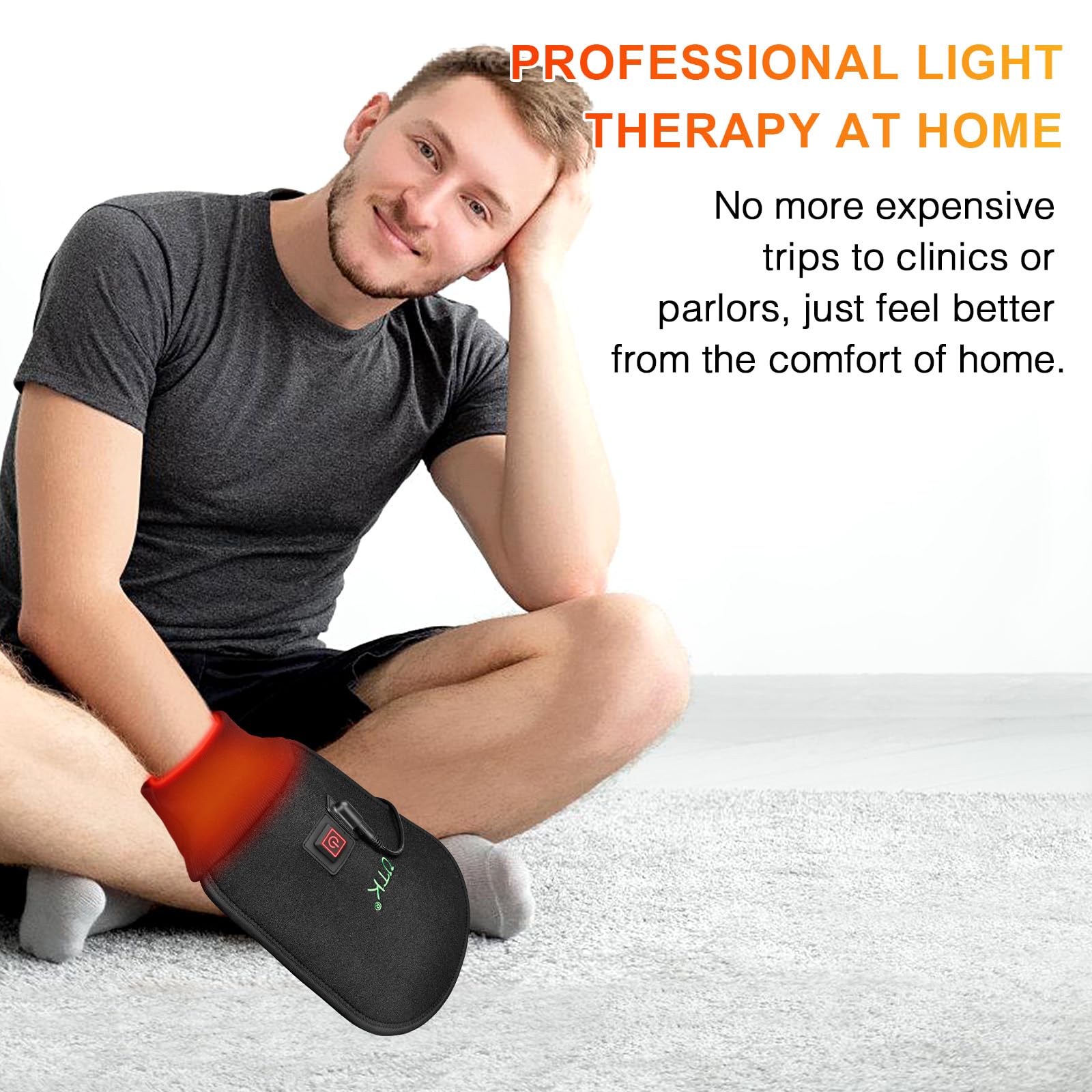 UTK Red Light Therapy Glove for Hands, Double-Sided Infrared Light Therapy Device for Finger UTK buy supplements canada