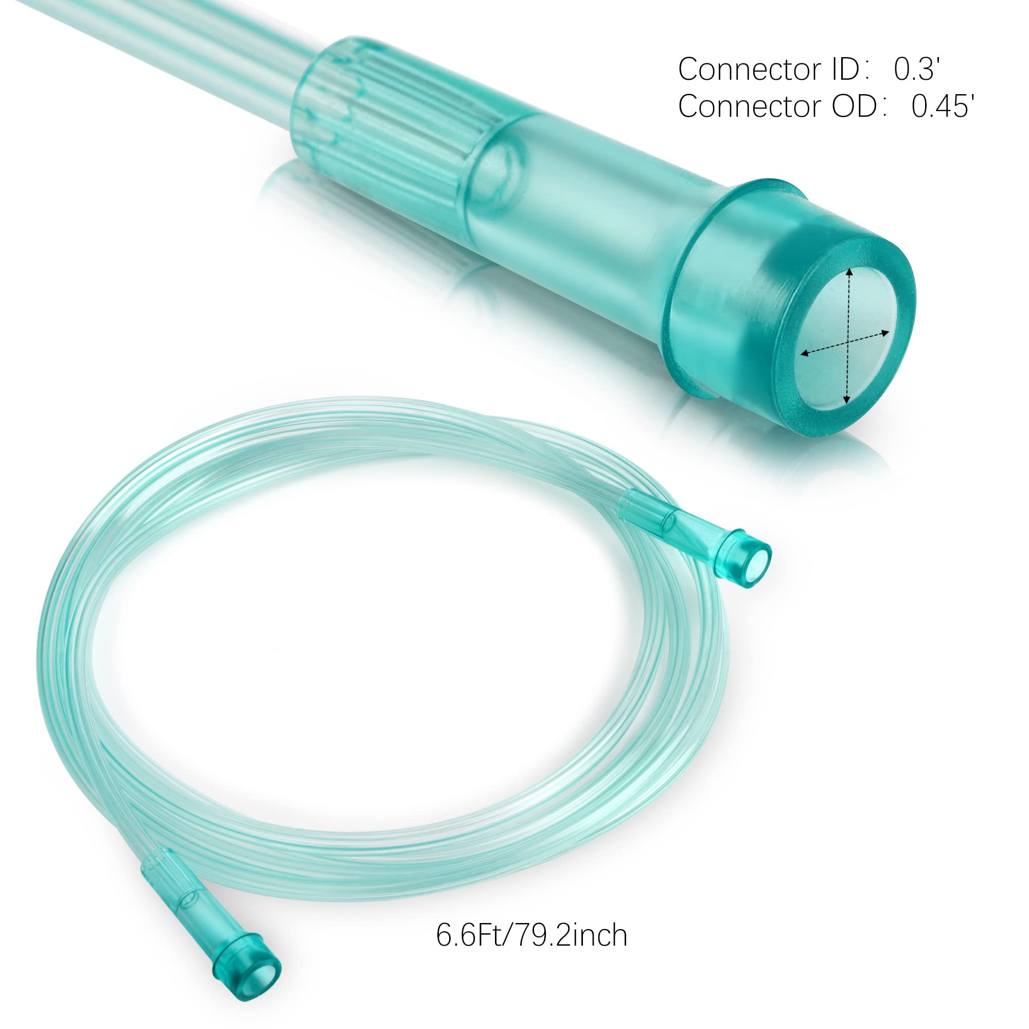 ANSNF 2 Pack Oxygen Mask for Face Adult with 6.6' Tube & Adjustable Elastic Strap - Size M+L ANSNF buy supplements canada