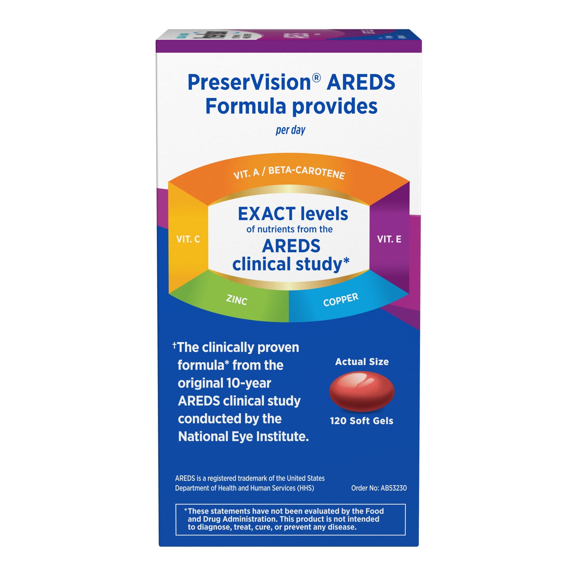 PreserVision AREDS Eye Vitamins, #1 Eye Doctor Recommended Brand, Multivitamin with Copper, Vitamin A, C & E, Zinc Supplements, 120 Softgels PreserVision buy supplements canada