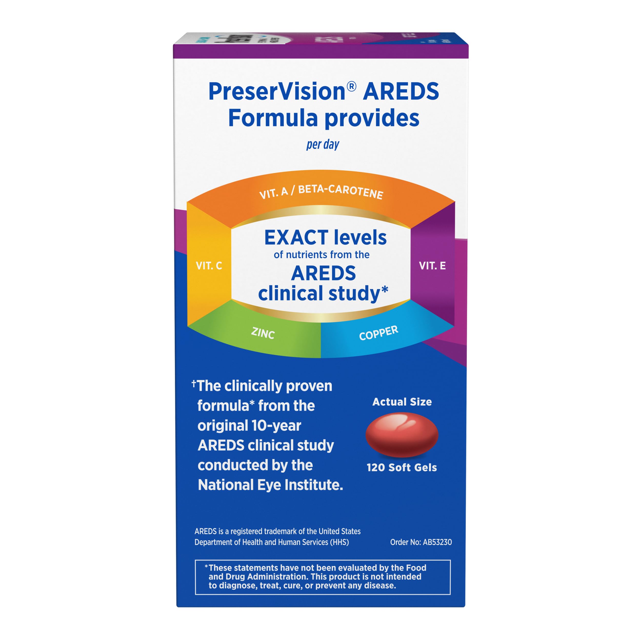 PreserVision AREDS Eye Vitamins, #1 Eye Doctor Recommended Brand, Multivitamin with Copper, Vitamin A, C & E, Zinc Supplements, 120 Softgels PreserVision buy supplements canada