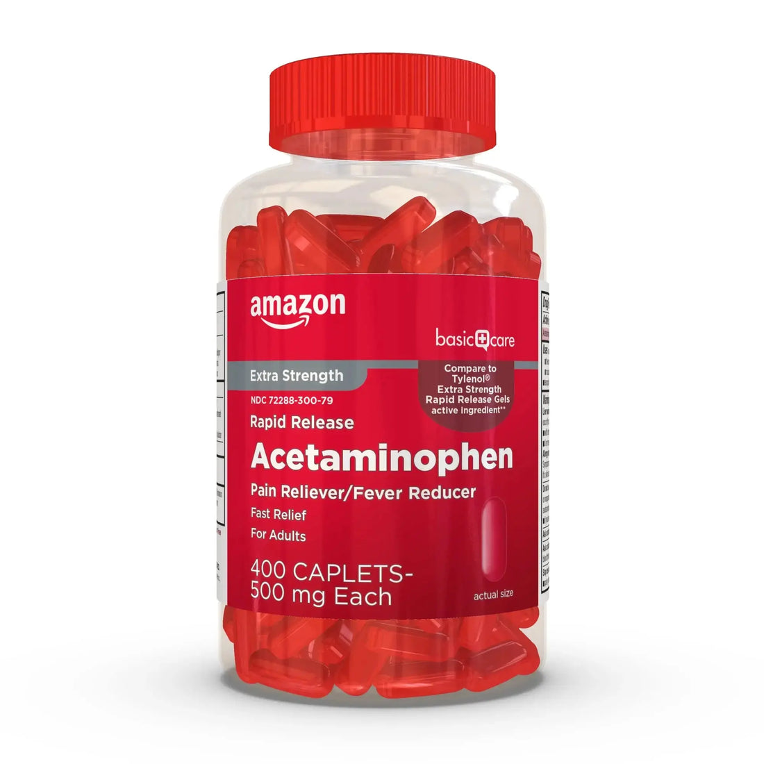Amazon Basic Care Rapid Release Acetaminophen Caplets 500 mg, Extra Strength Pain Reliever and Fever Reducer for Headache, Backache, Menstrual Pain, Arthritis Pain, 400 Count Amazon Basic Care buy supplements canada