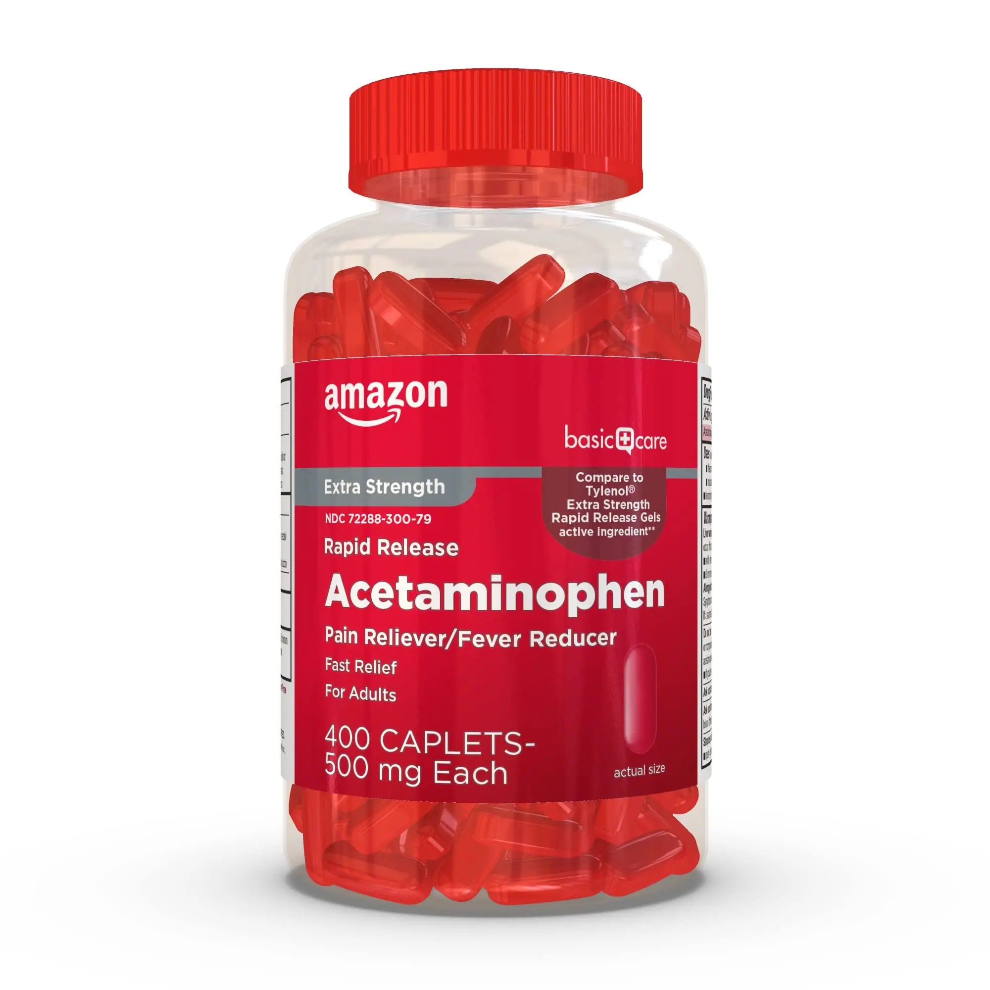 Amazon Basic Care Rapid Release Acetaminophen Caplets 500 mg, Extra Strength Pain Reliever and Fever Reducer for Headache, Backache, Menstrual Pain, Arthritis Pain, 400 Count Amazon Basic Care buy supplements canada