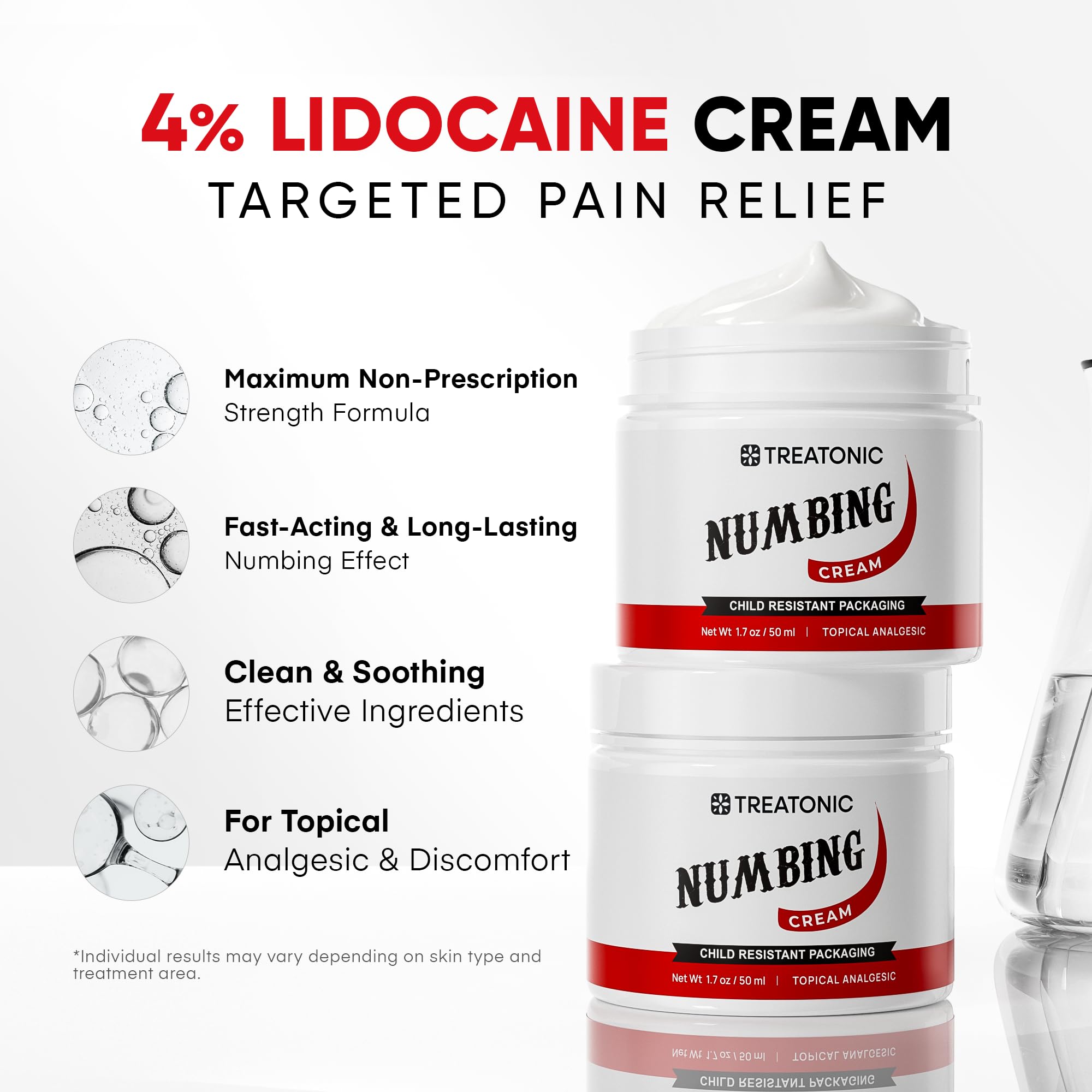 Treatonic Numbing Cream: Extra Strength Numbing Cream for Discomfort, Burning, Itching, & After Sun - Maximum Strength Topical Anesthetic with Menthol & Emu Oil for Toes Feet Hands Legs Arms – 1.7oz Treatonic buy supplements canada