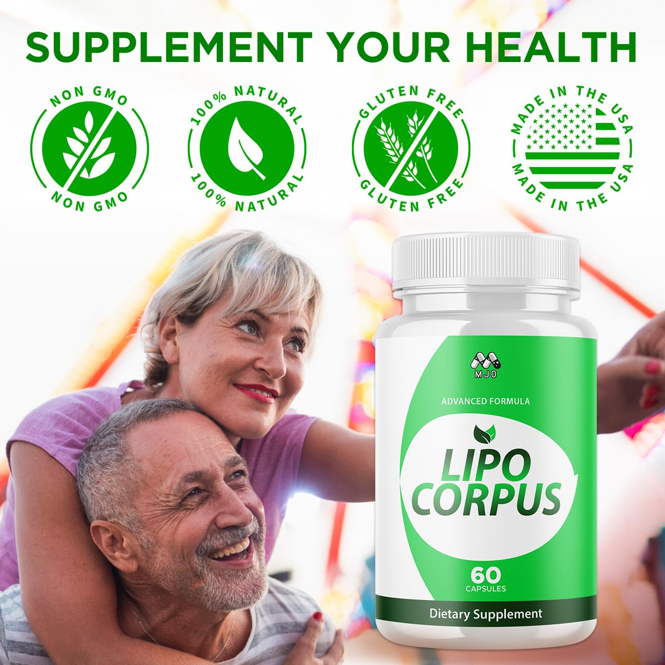 Lipo Corpus Capsules, Official LipoCorpus Supplement Pills Will All Natural Ingredients, Advanced Formula Lipo Corpus Active Lifestyle Supporting Health and Wellness for Women and Men (60 Capsules) MJO buy supplements canada