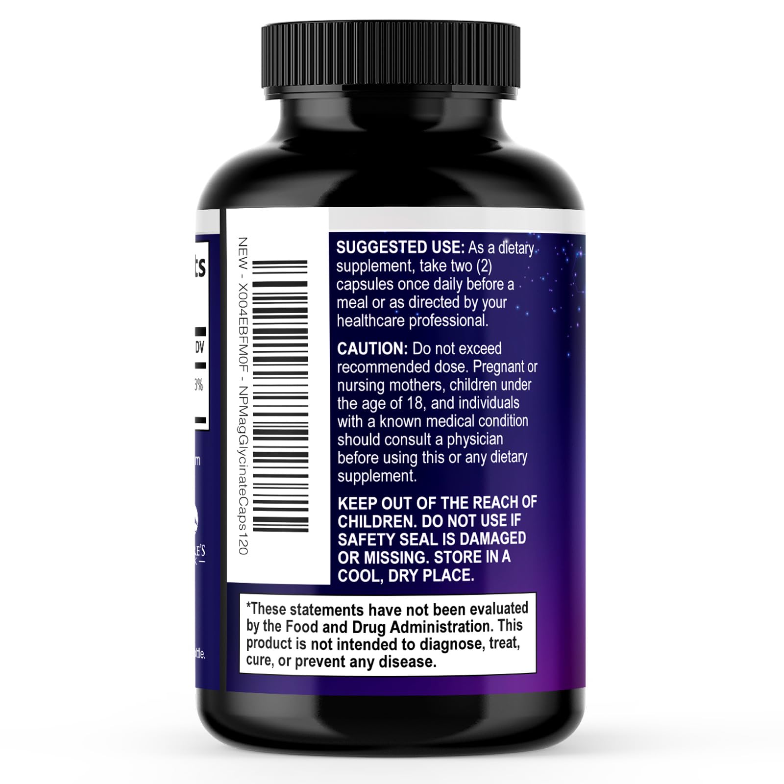 Magnesium Glycinate Capsules 1000mg Per Serving - Pure & Chelated for Max Absorption - Supports Muscle, Nerve & Heart Health, Sleep Support - Magnesium Supplement for Whole Body Support - 120 Capsules Nature's Peak buy supplements canada