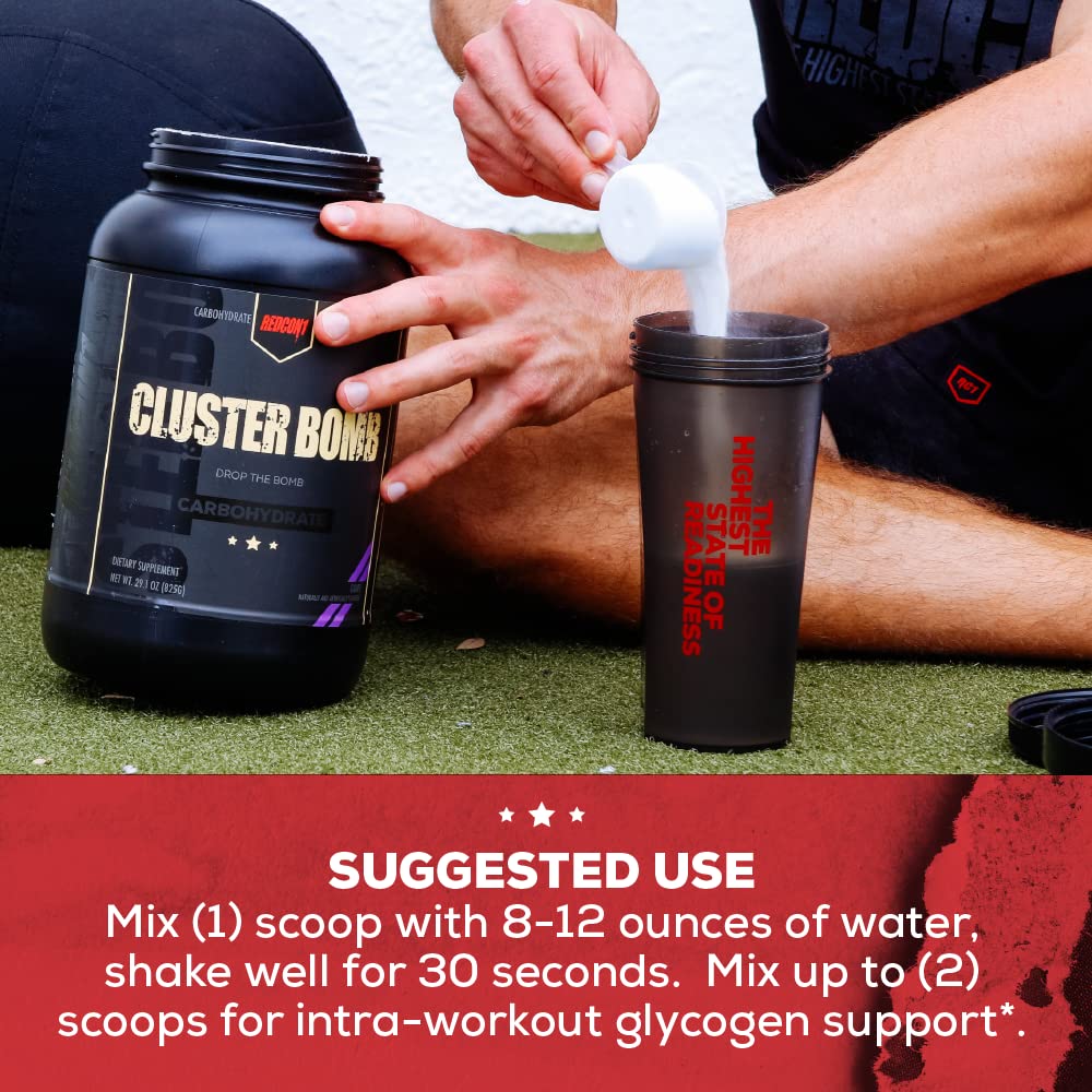 REDCON1 Cluster Bomb, Unflavored - Intra/Post Workout Carbs - Gluten Free + Vegan Cluster REDCON1 buy supplements canada