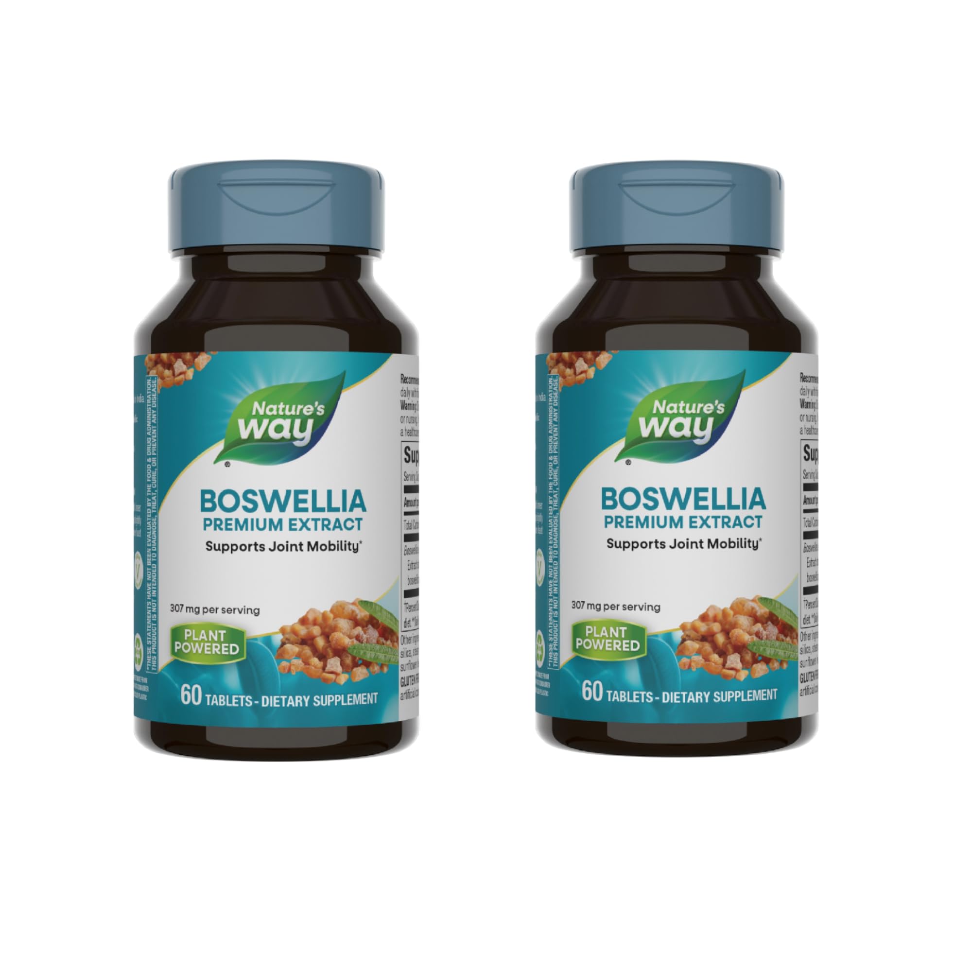 Nature's Way Boswellia Premium Extract, Supports Joint Mobility*, 307 mg Boswellia serrata Extract per Serving, Frankincense Supplement, Gluten Free & Vegan - 60 Tablets (Packaging May Vary) - 2 Pack Nature's Way buy supplements canada