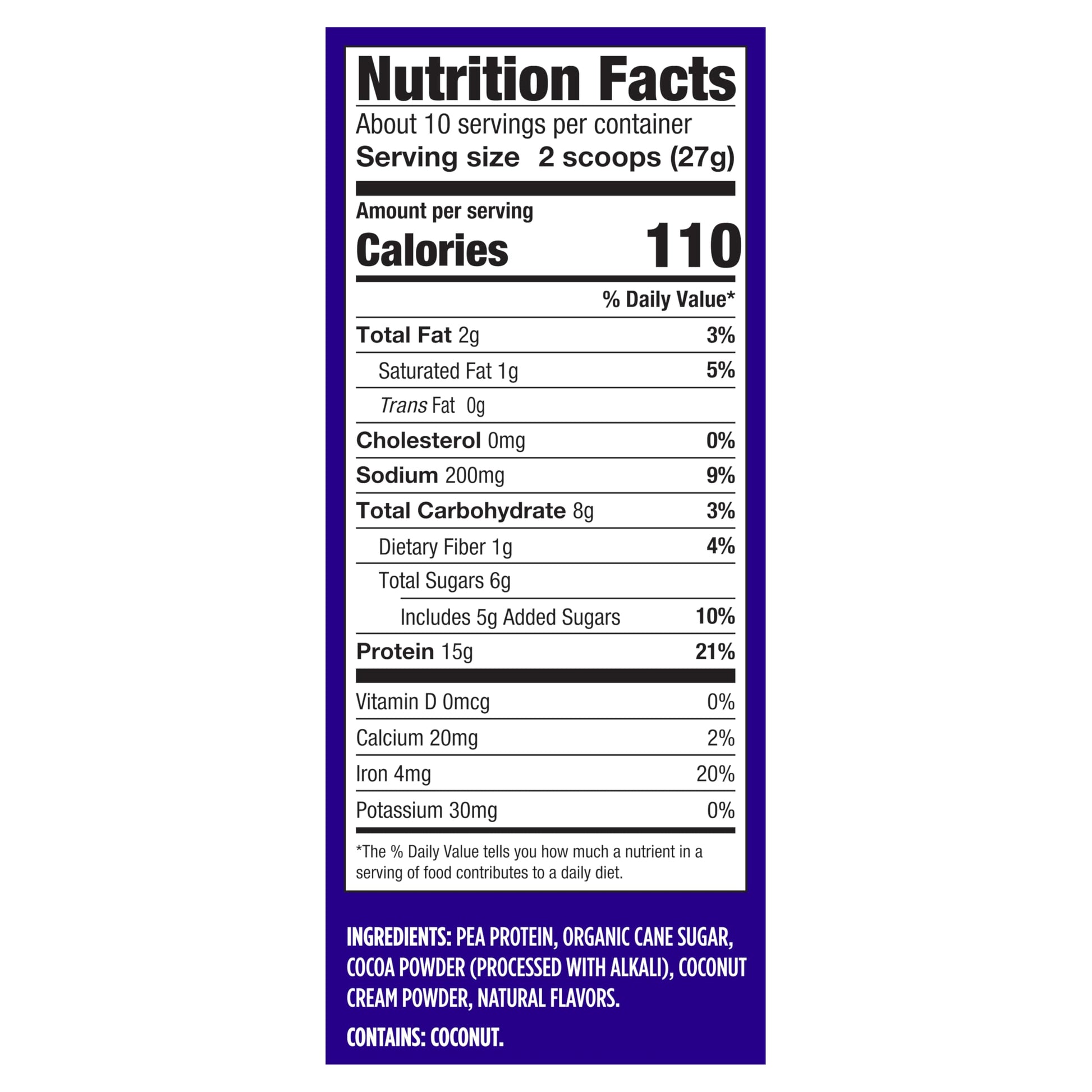 Vega Protein Made Simple - 15g Plant-Based Pea Protein, Chocolate, 10 Servings, Stevia Free, No Artificial Sweeteners or Gums, Non-GMO, Gluten Free, Dairy Free, 9.6oz (Packaging May Vary) Vega buy supplements canada