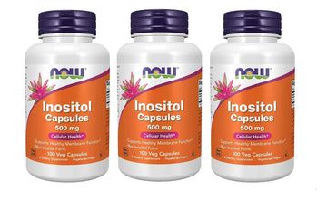NOW Foods Foods Inositol 500mg,100 Capsules (Pack of 3) NOW Foods buy supplements canada