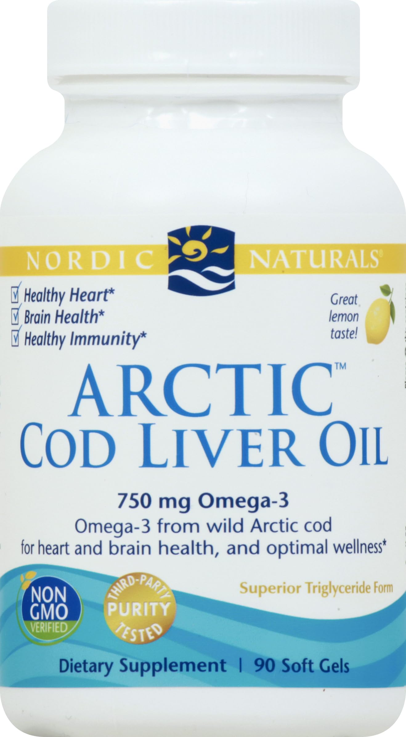 Nordic Naturals - Arctic CLO, Heart and Brain Health, and Optimal Wellness, 90 Soft Gels Nordic Naturals buy supplements canada