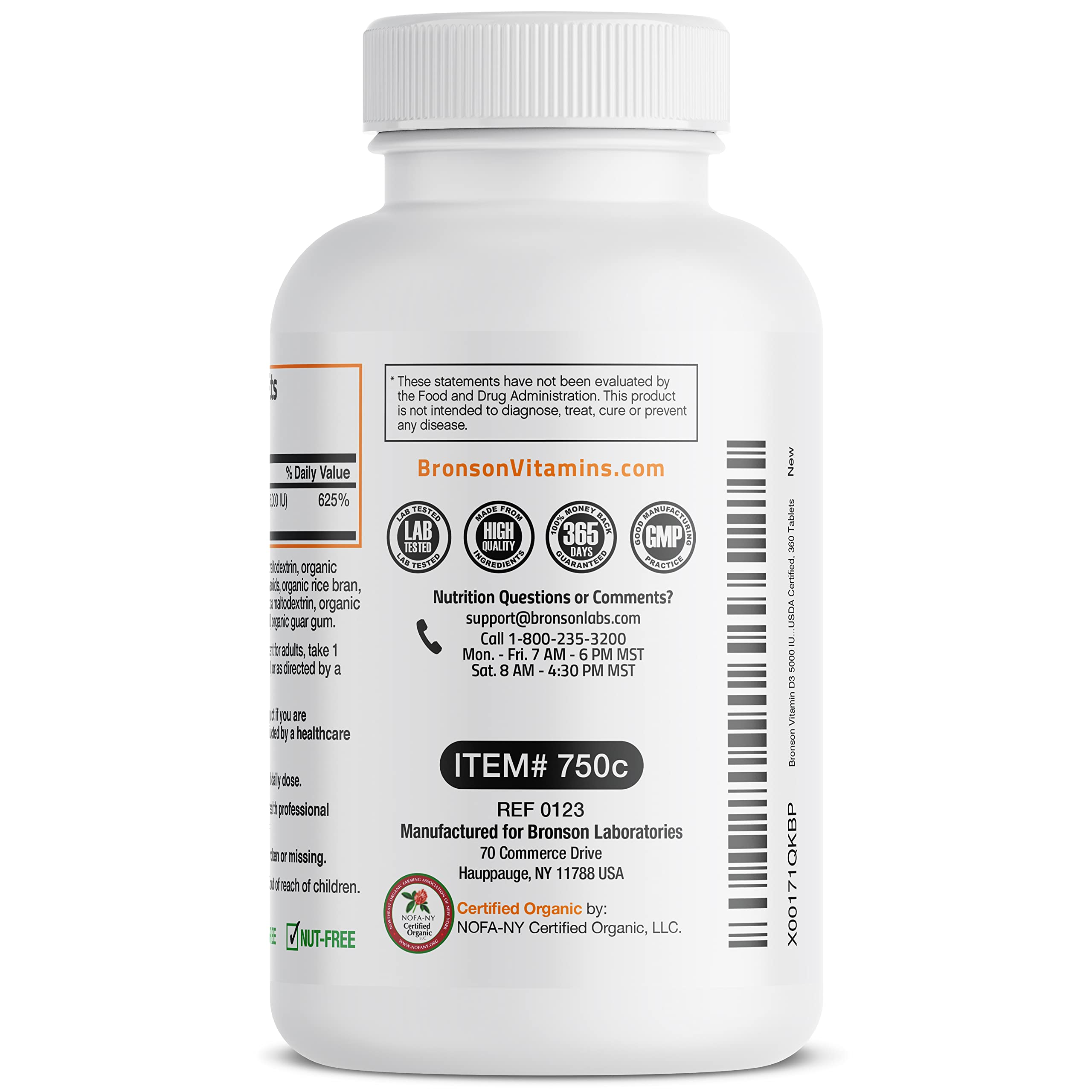 Bronson Vitamin D3 5,000 IU (1 Year Supply) for Immune Support, Healthy Muscle Bronson buy supplements canada