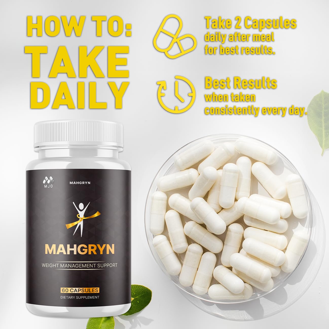 (3 Pack) Mahgryn Capsules, Official Mahgryn Pills with All Natural Ingredients, Advanced Overall Health and Wellness Vitamin Supplement Formula for Maximum Strength Multivitamin Support (180 Capsules) MJO buy supplements canada