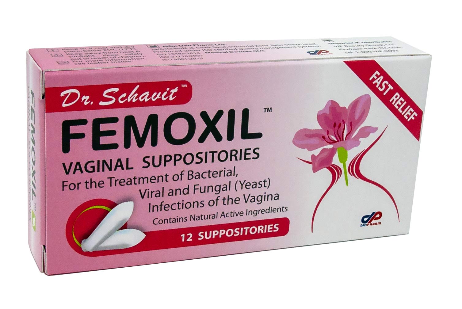 DR. SCHAVIT FEMOXIL Vaginal Suppositories - Natural Plant-Based Formula for The Treatment of Bacterial DR. SCHAVIT buy supplements canada