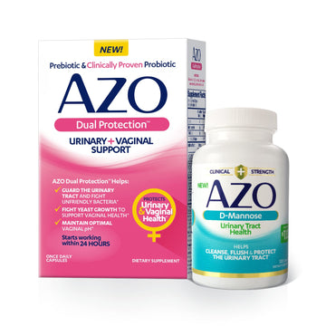 AZO Dual Protection, Urinary + Vaginal Support, Prebiotic Plus Clinically Proven Women’s AZO buy supplements canada