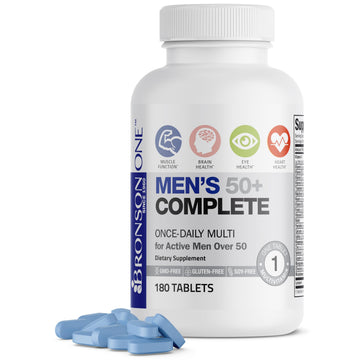 Bronson ONE Daily Mens 50+ Complete Multivitamin Multimineral, 180 Tablets Bronson buy supplements canada