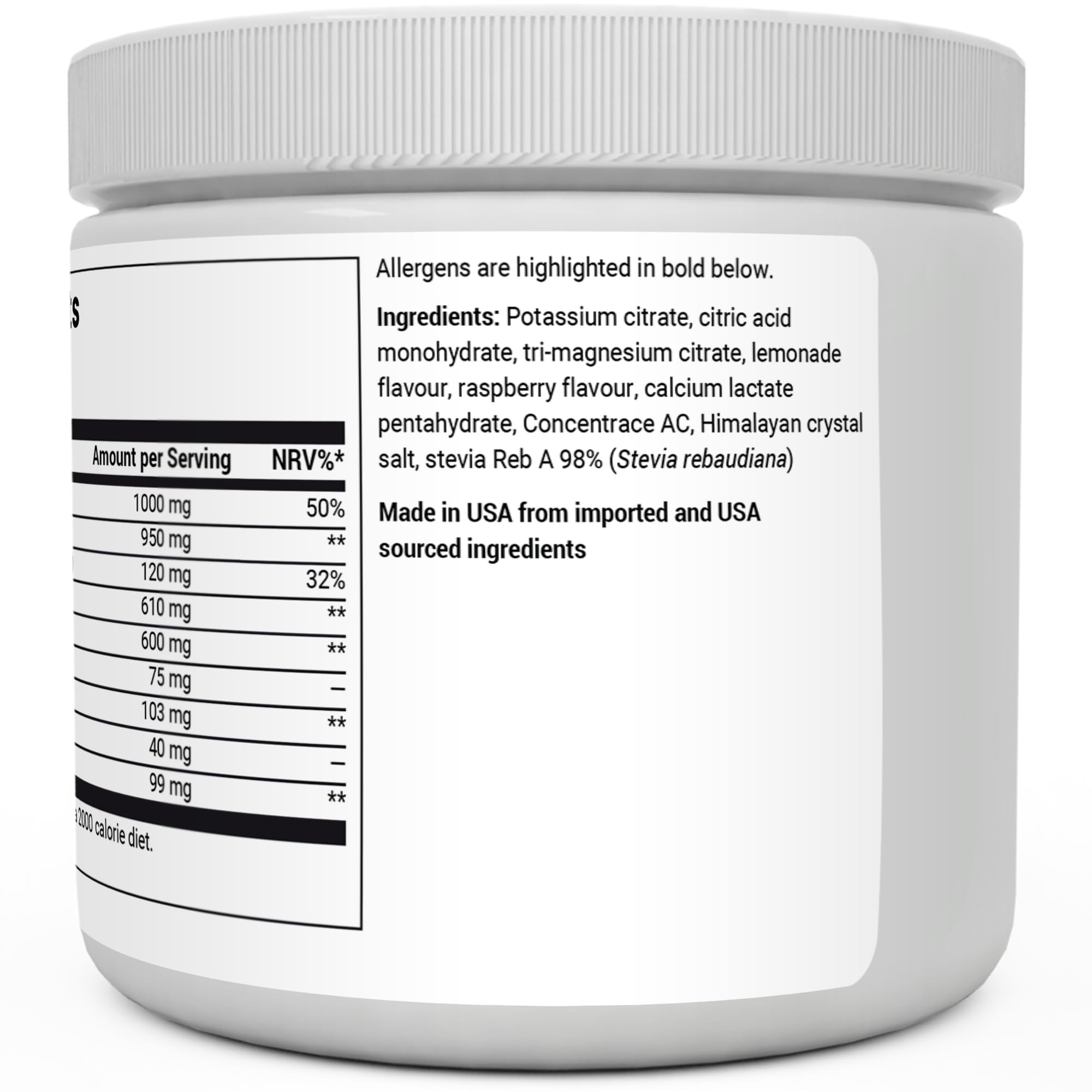 Dr. Berg Electrolyte Powder - Electrolyte Drink Supplements with 1000mg Potassium Dr. Berg Nutritionals buy supplements canada