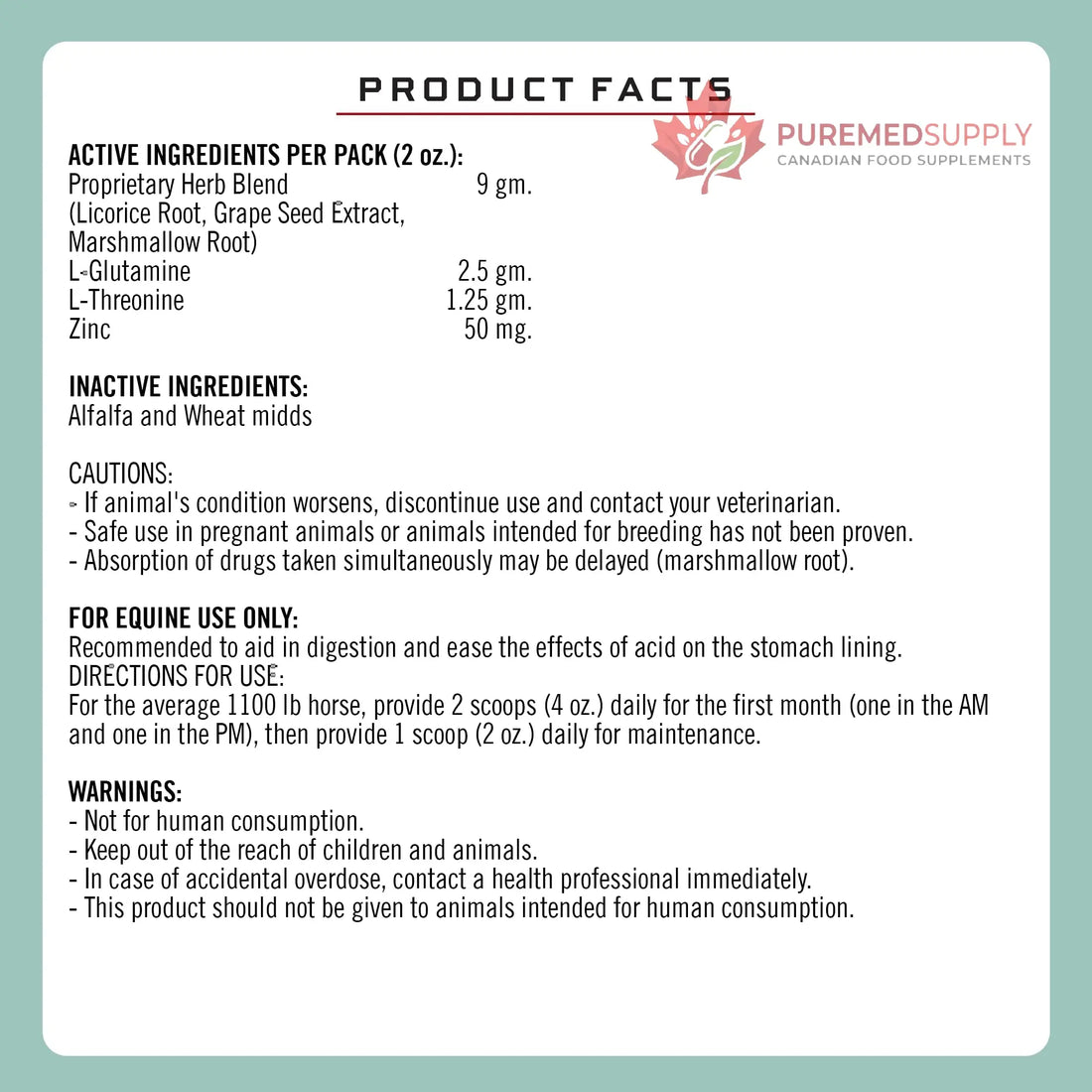Formula 707 ULZERless Equine Supplement, 7.5lb Bag - Natural Gut Support for Horses with Ulcer Risk Factors Formula 707 buy supplements canada