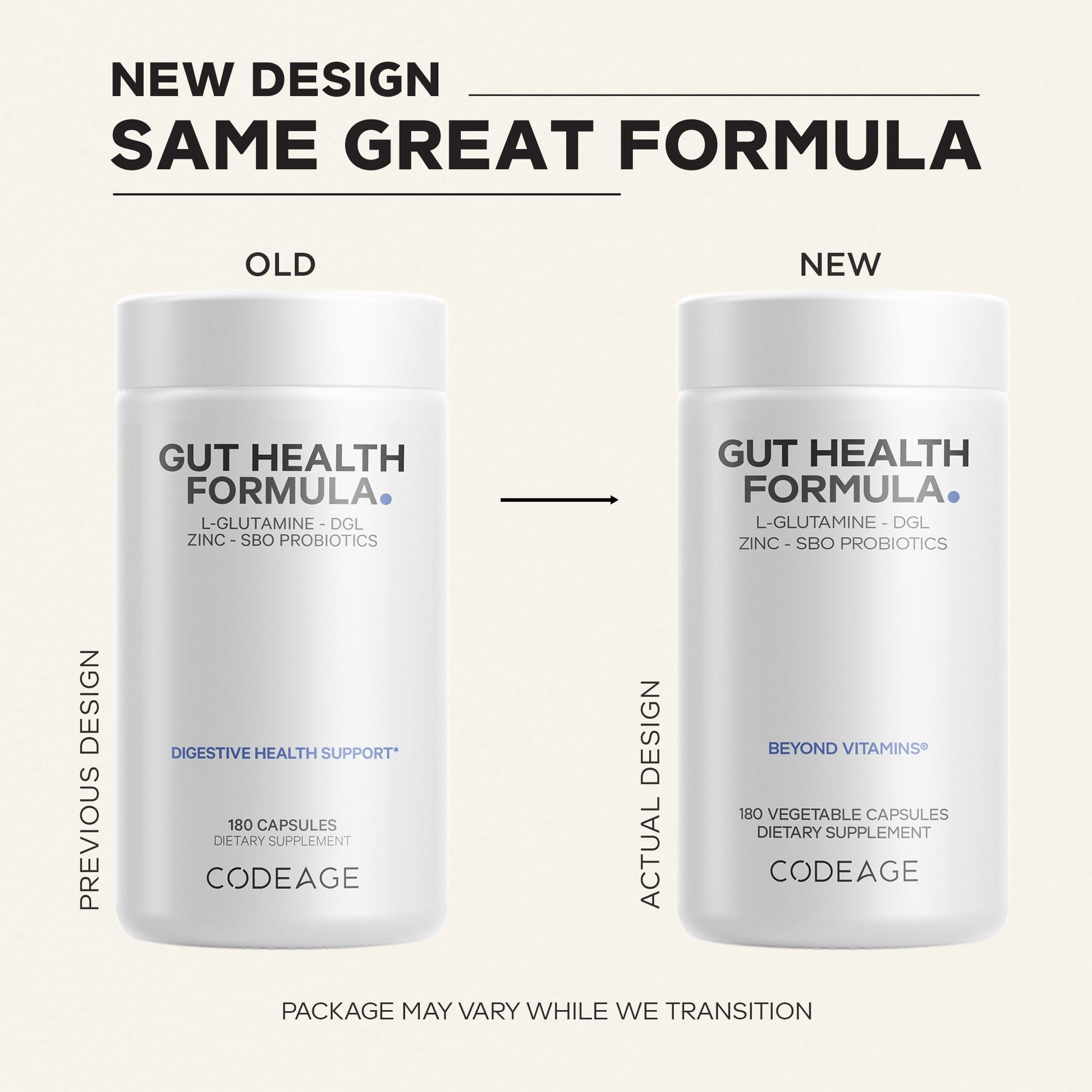 Codeage Gut Health Supplements Vegan Formula - L Glutamine, Zinc, Turkey Tail Mushroom Powder, Tonic Mushroom, Maitake, Micro Algae, Mineral, Codeage buy supplements canada